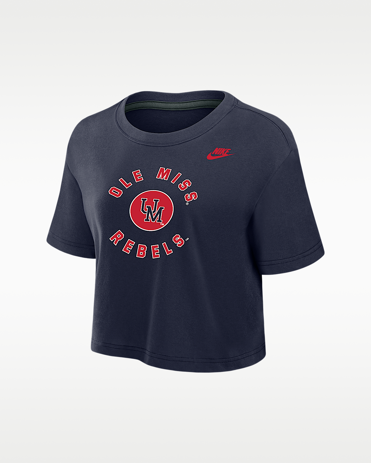 Женская футболка Ole Miss Rebels Nike Dri-FIT Cropped