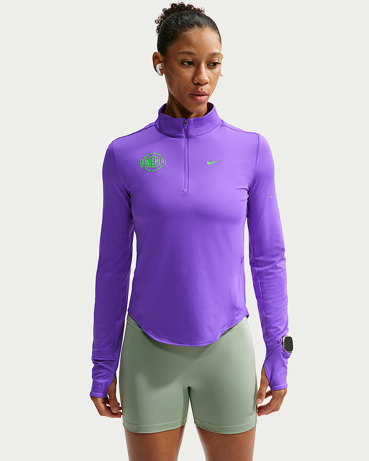 Женские  Nike Swift Dri-FIT UV Protection 1/4-Zip Top для бега