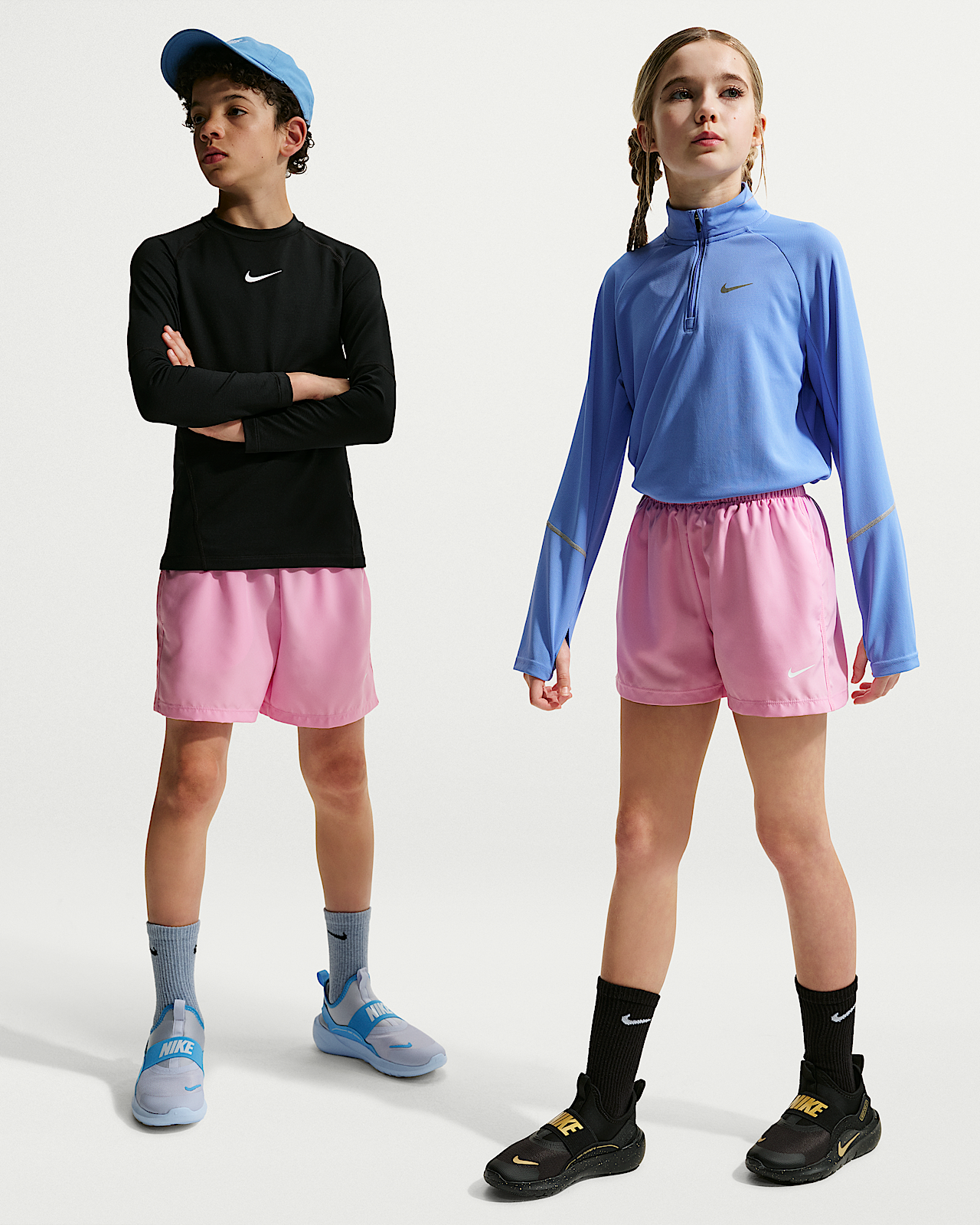 Детские шорты Nike Multi Big Kids' Dri-FIT 4" Woven Shorts