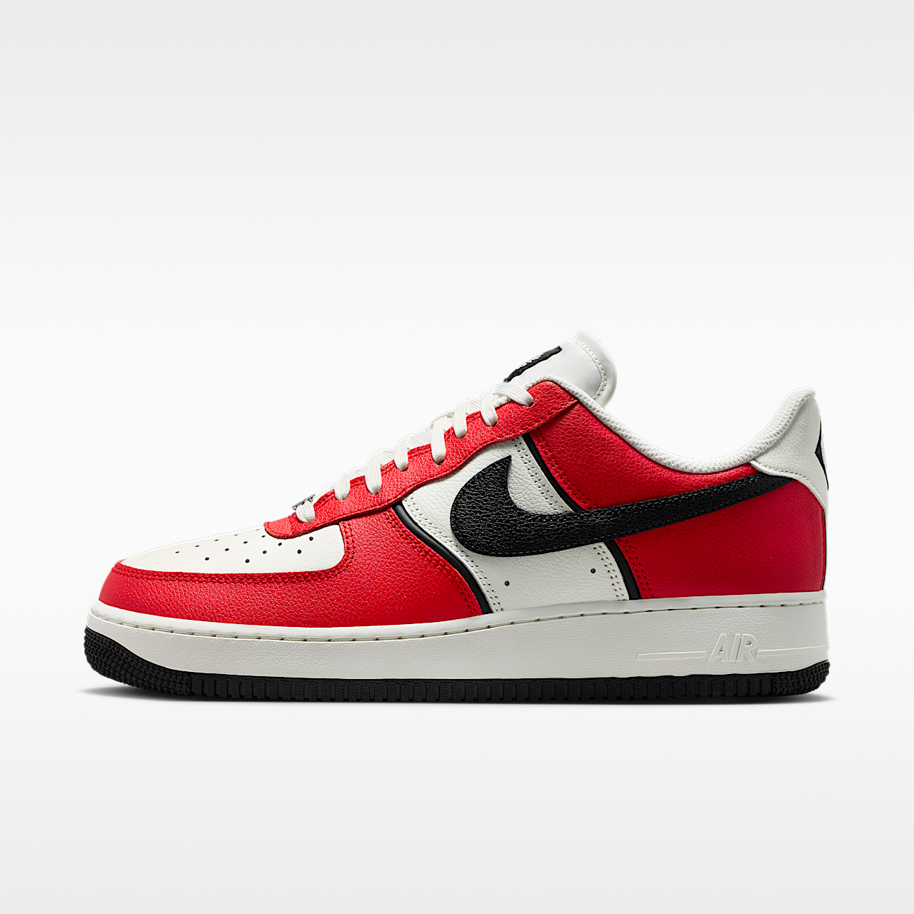 Nike Air Force 1 '07 LV8 (University Red/Sail/Metallic Silver/Black)
