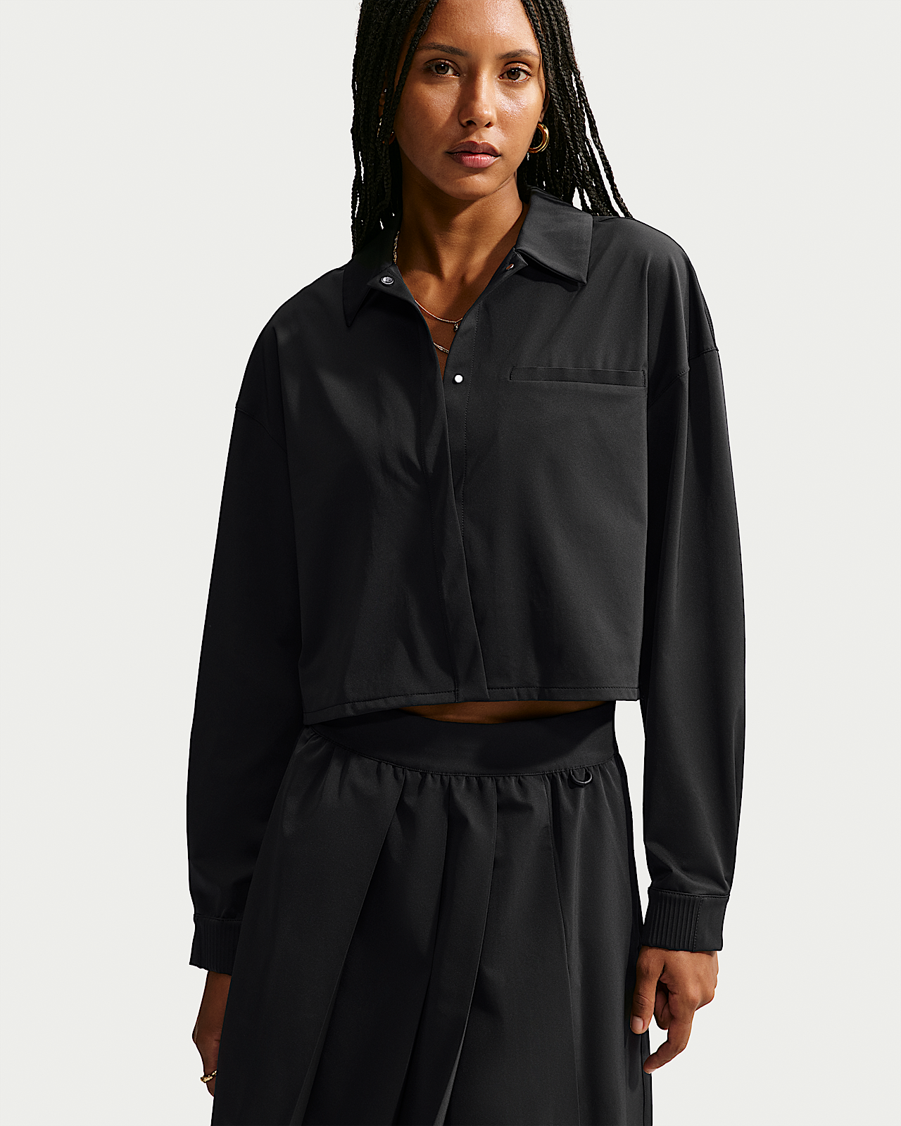 Женские  Nike 24.7 PerfectStretch Dri-FIT UV Protection Cropped Long-Sleeve Shirt
