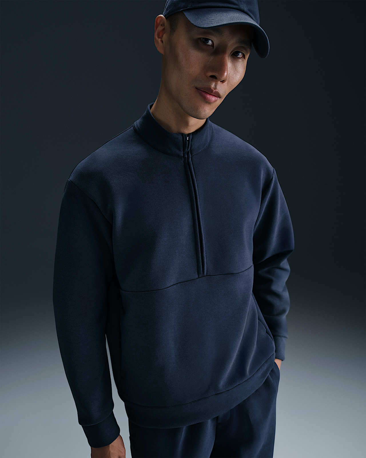 Мужские  Nike 24.7 ImpossiblySoft Dri-FIT 1/2-Zip Top