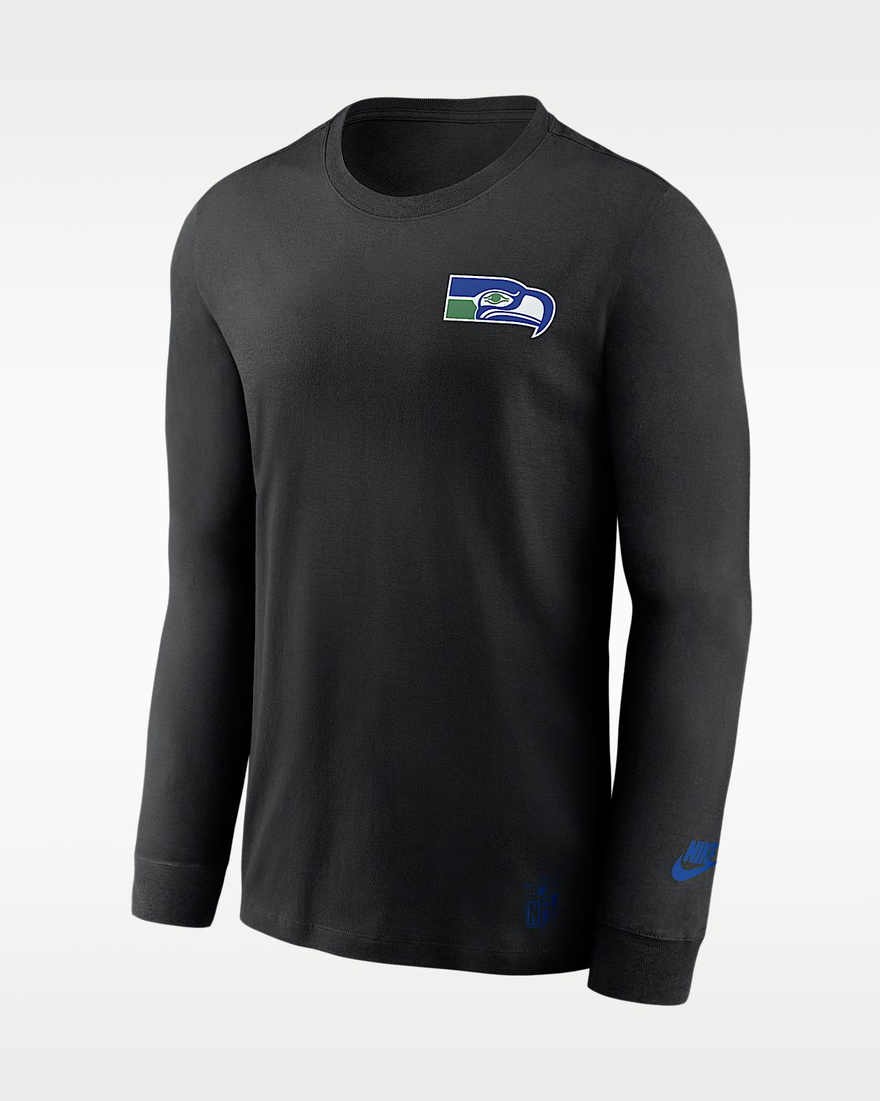Мужская футболка Seattle Seahawks Double Rewind Nike Dri-FIT NFL Long-Sleeve