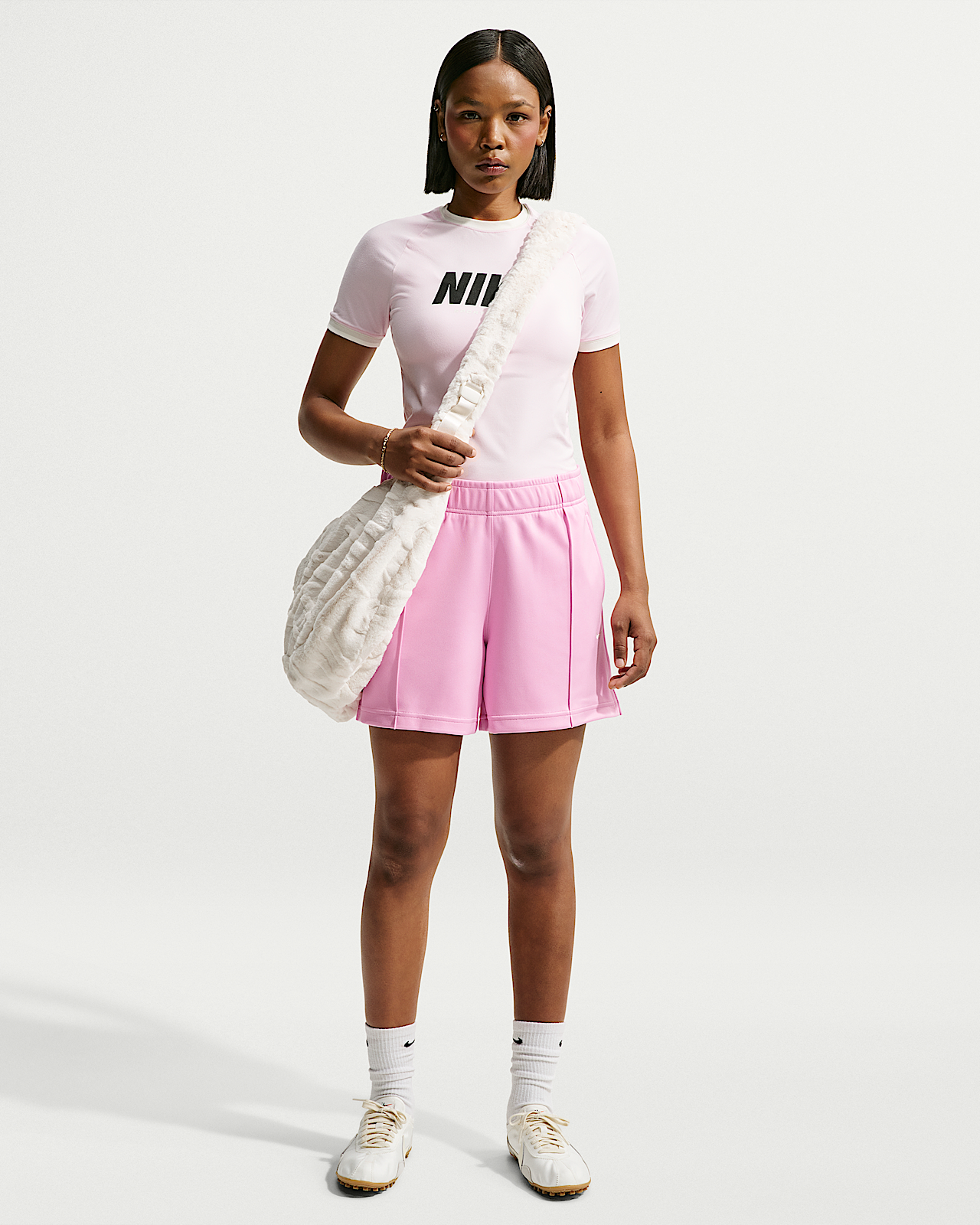 Женские шорты Nike Sportswear Mid-Rise Poly-Knit Track Shorts