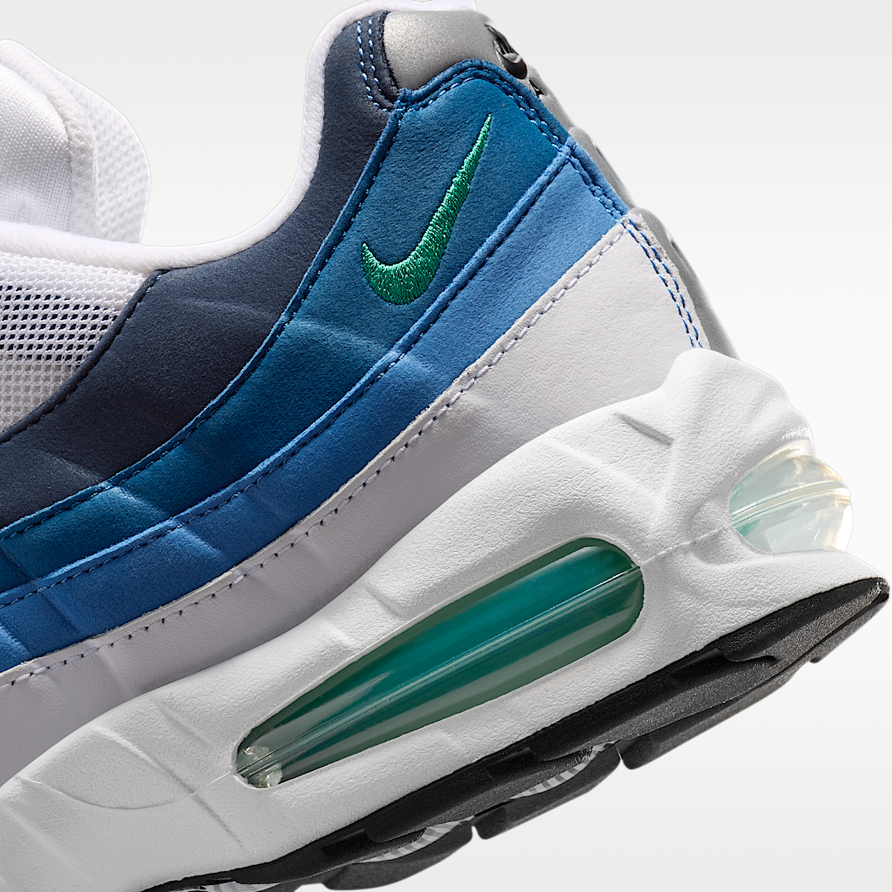 Nike Air Max sneaker Wit/Lake Blue/French Blue/Emerald Green