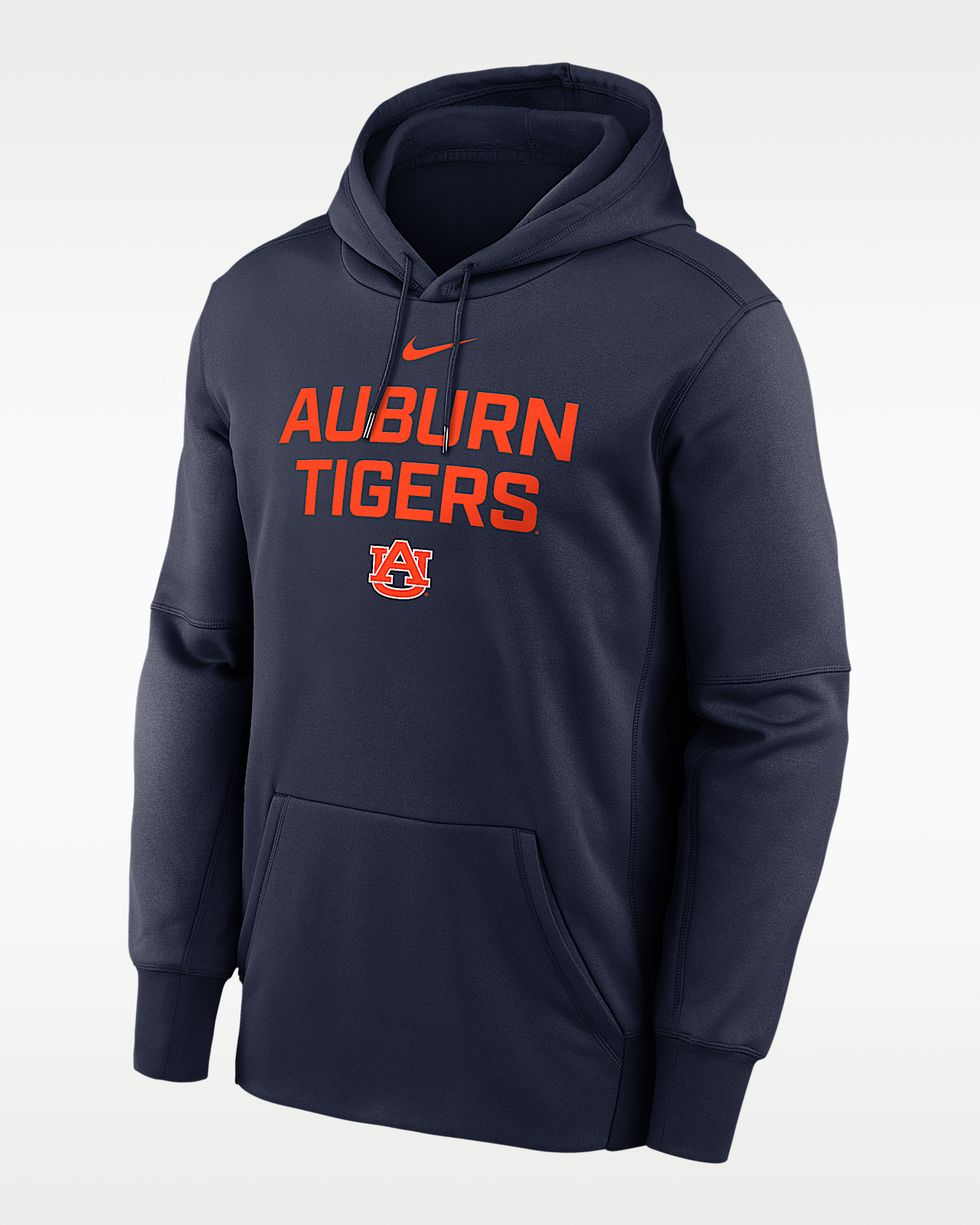 Мужское худи Auburn Team Stacked Men’s Nike Therma College Pullover Hoodie