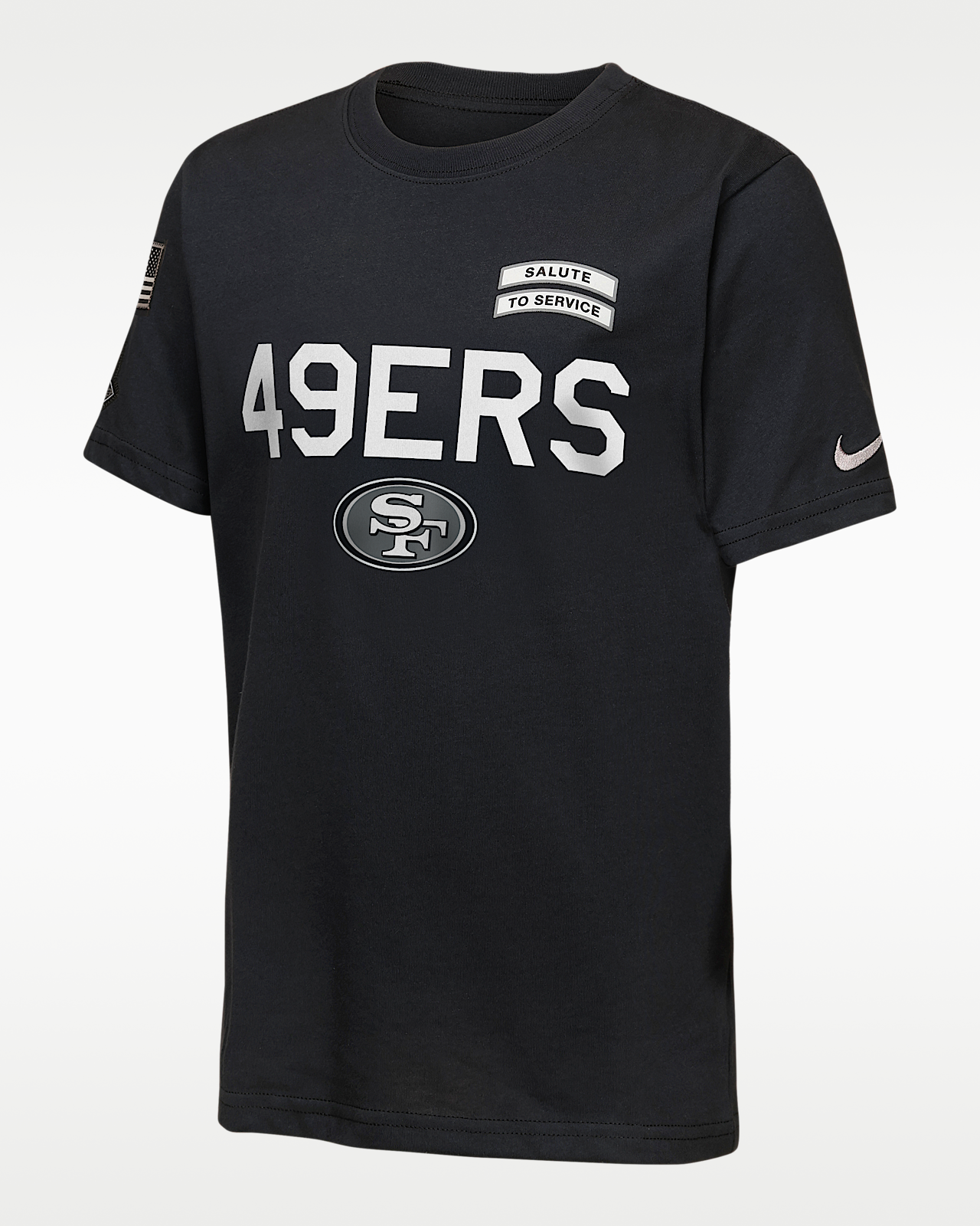 Детская футболка San Francisco 49ers Salute to Service Sideline Big Kids' Nike Dri-FIT NFL