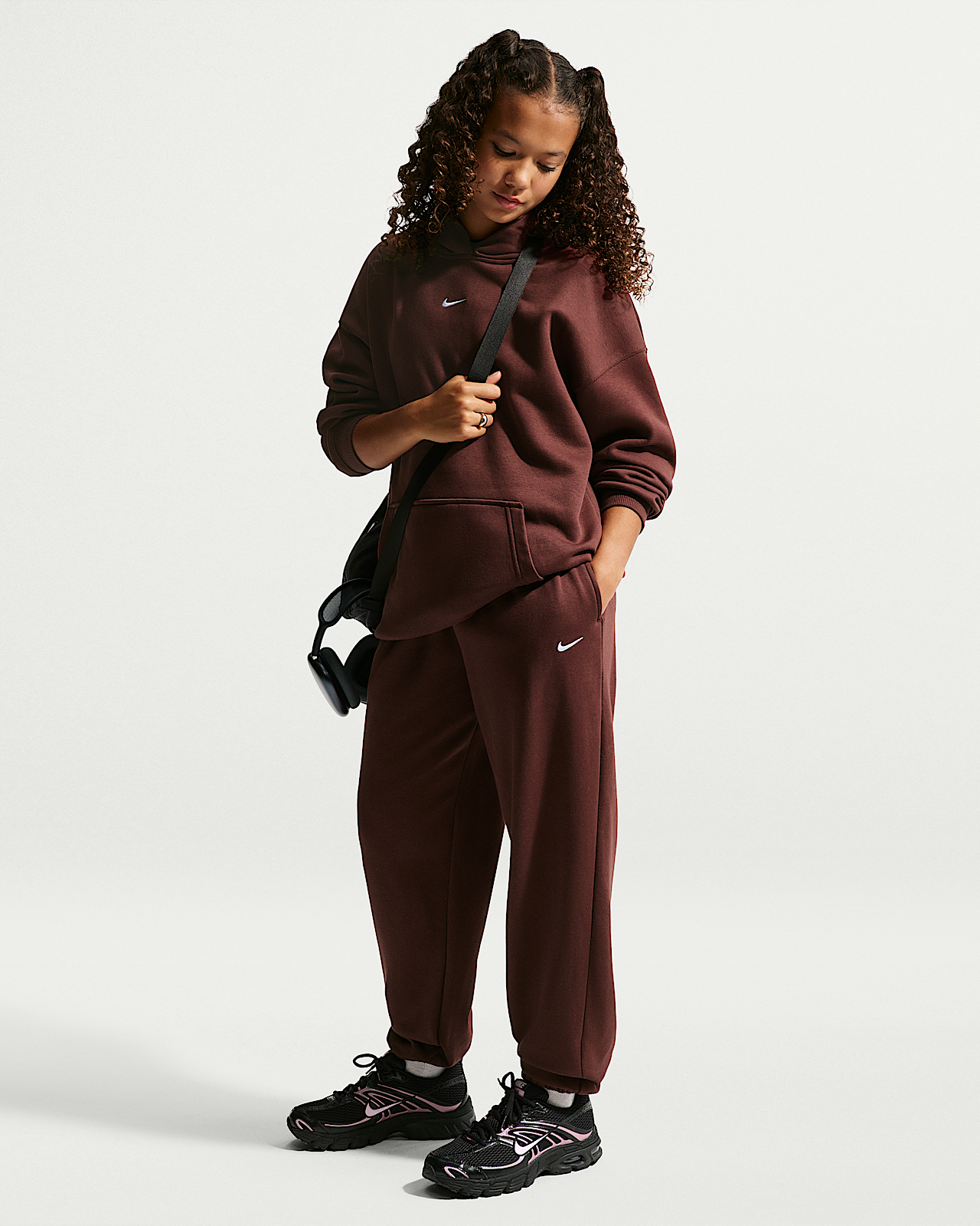 Детские  Nike Sportswear Studio Fleece Girls' Loose Pants