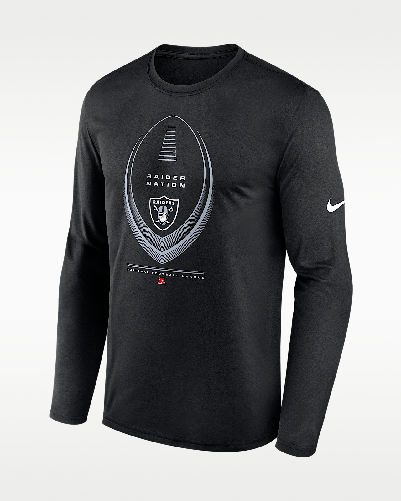 Мужская футболка Las Vegas Raiders Legend Icon Nike Dri-FIT NFL Long-Sleeve