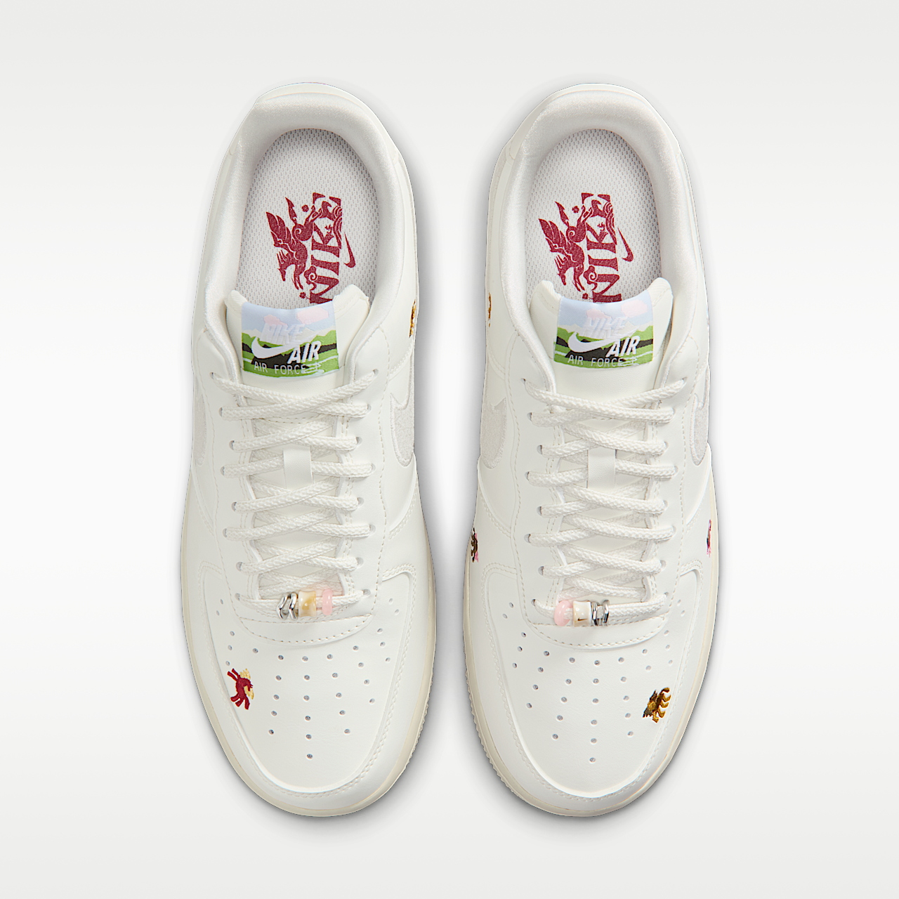 Nike Air Force 1 sneaker Sail/Phantom/Team Crimson/Phantom