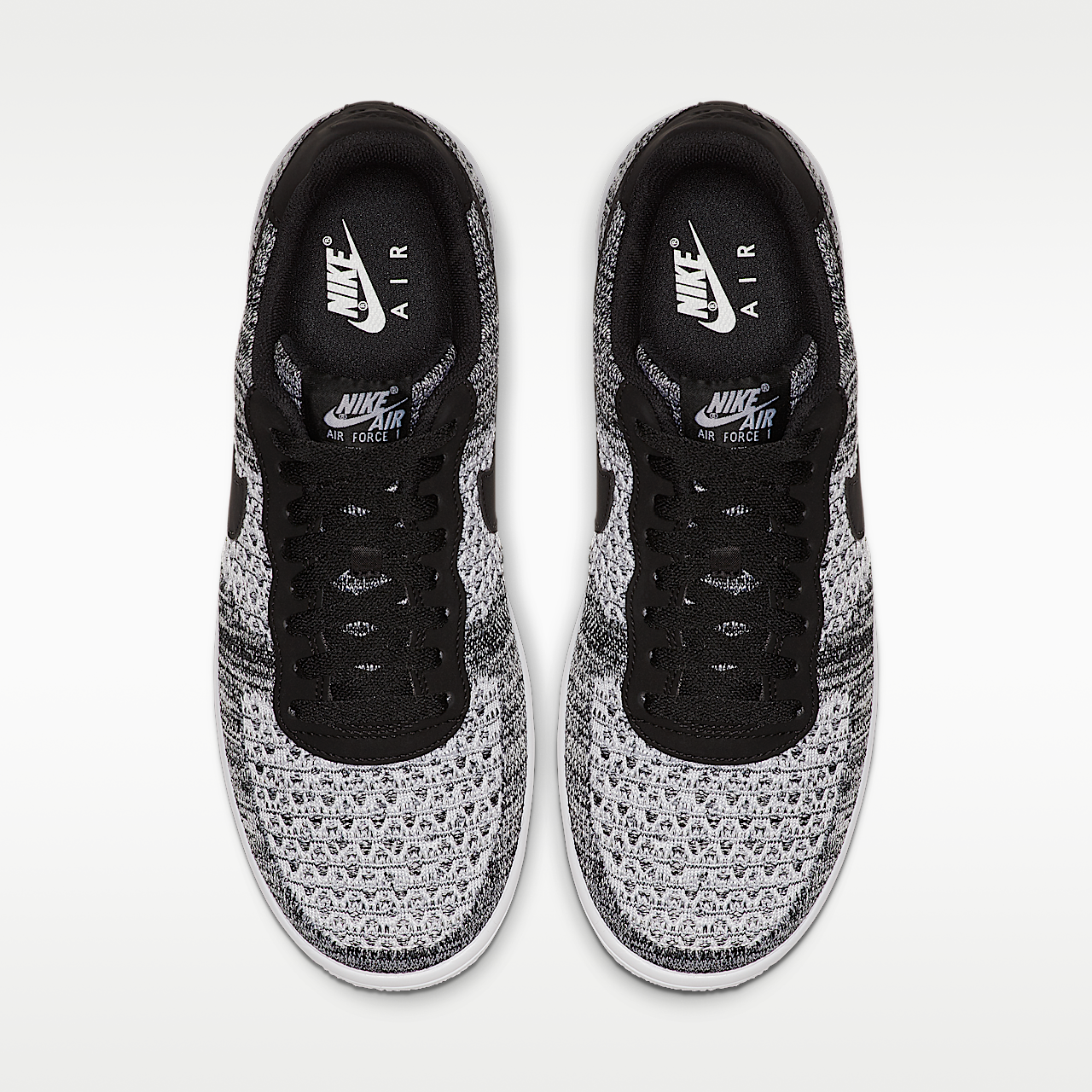 Nike Air Force 1 sneaker Zwart/Zwart/Wit/Pure Platinum