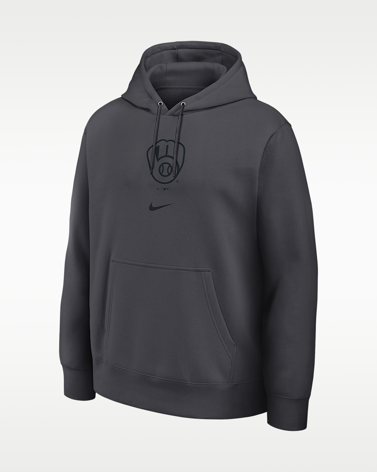 Мужское худи Milwaukee Brewers Washed Club Nike MLB Pullover Hoodie