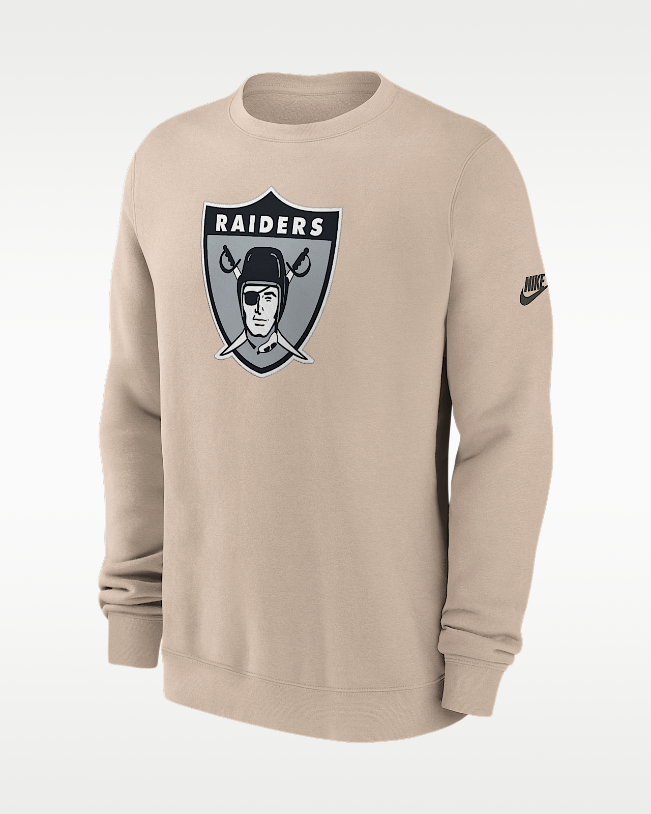 Мужские  Las Vegas Raiders Rewind Club Nike NFL Pullover Crew