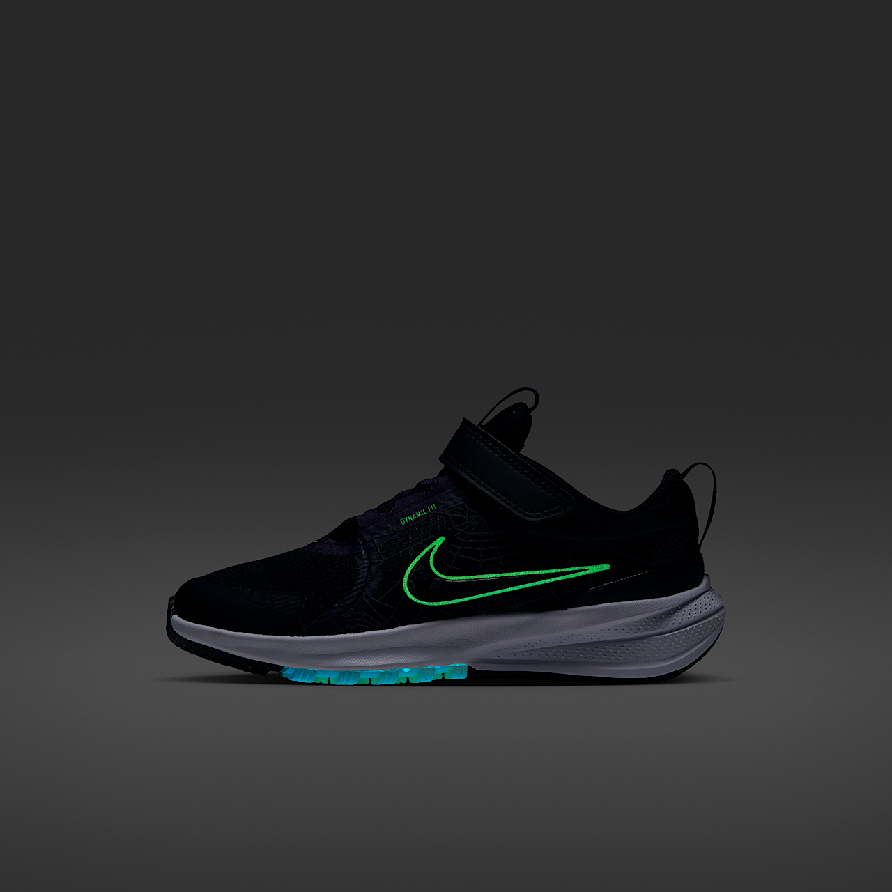 Nike  sneaker Zwart/Purple Dynasty/Barely Volt/Zwart