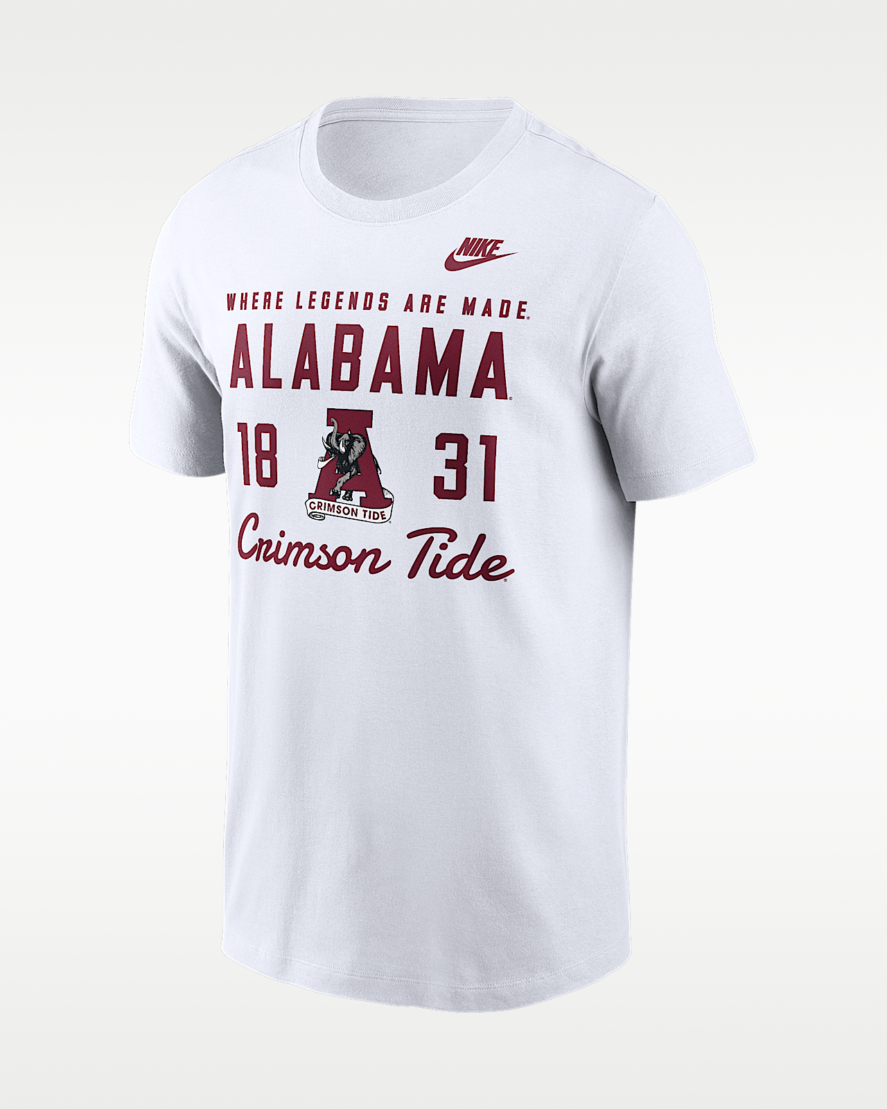 Мужская футболка Alabama Legacy Stacked Est Nike College