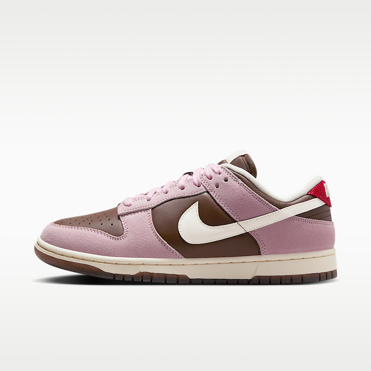 Nike Dunk Low sneaker Cacao Wow/Pink Foam/University Red/Pale Ivory