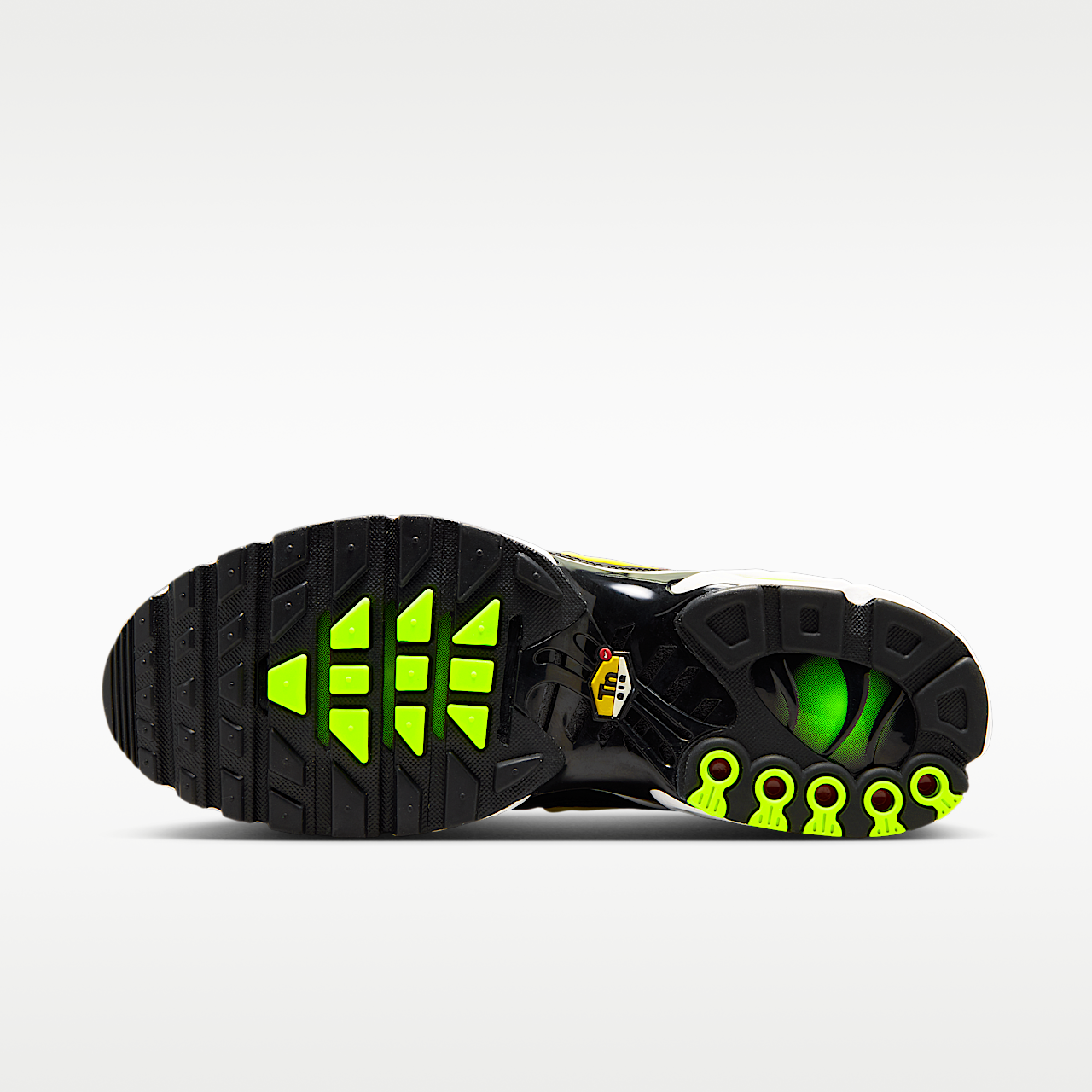 Nike Air Max Plus sneaker Zwart/Volt/Light Crimson/Opti Yellow