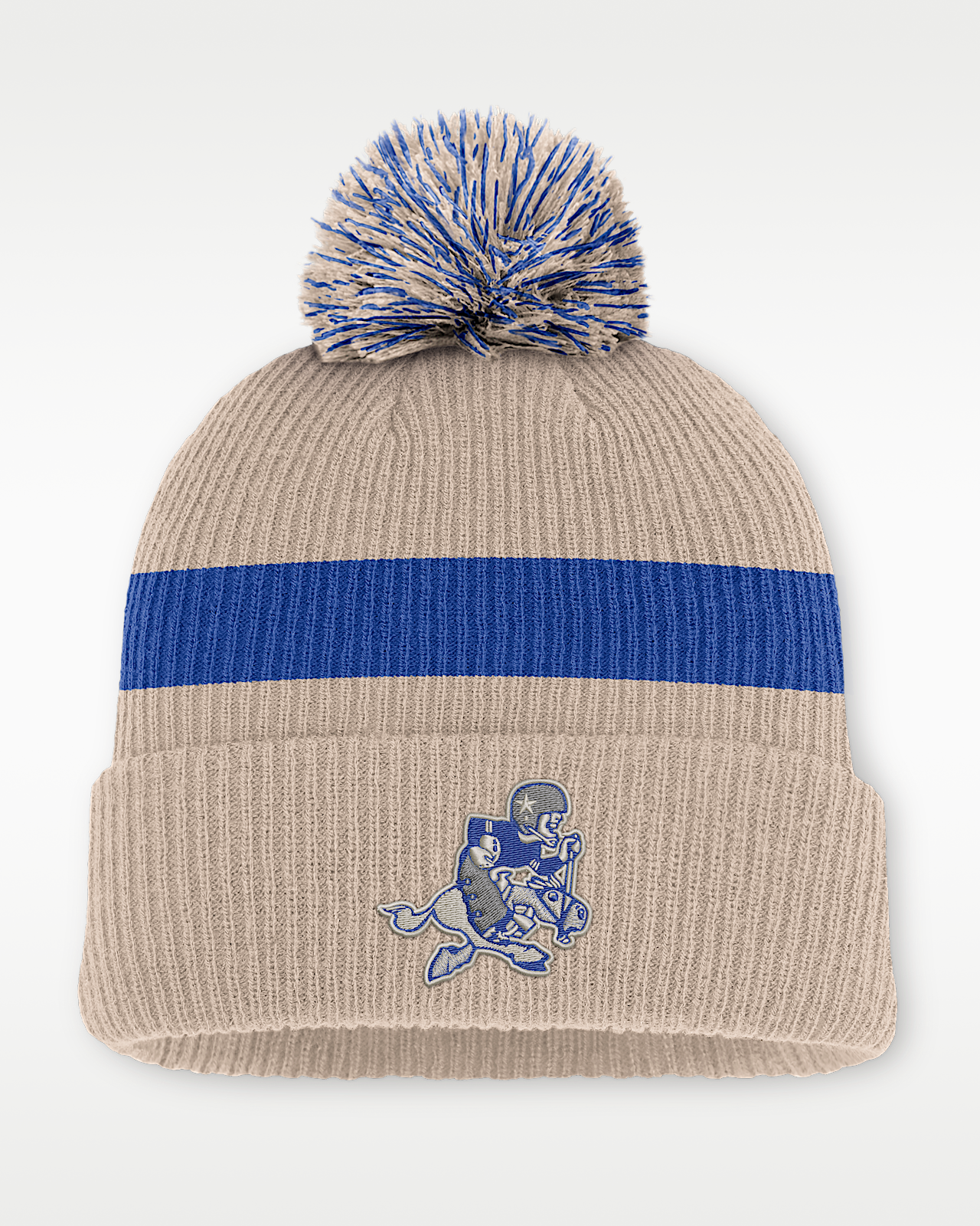 Мужские  Dallas Cowboys Rewind Peak Nike NFL Cuffed Pom Beanie