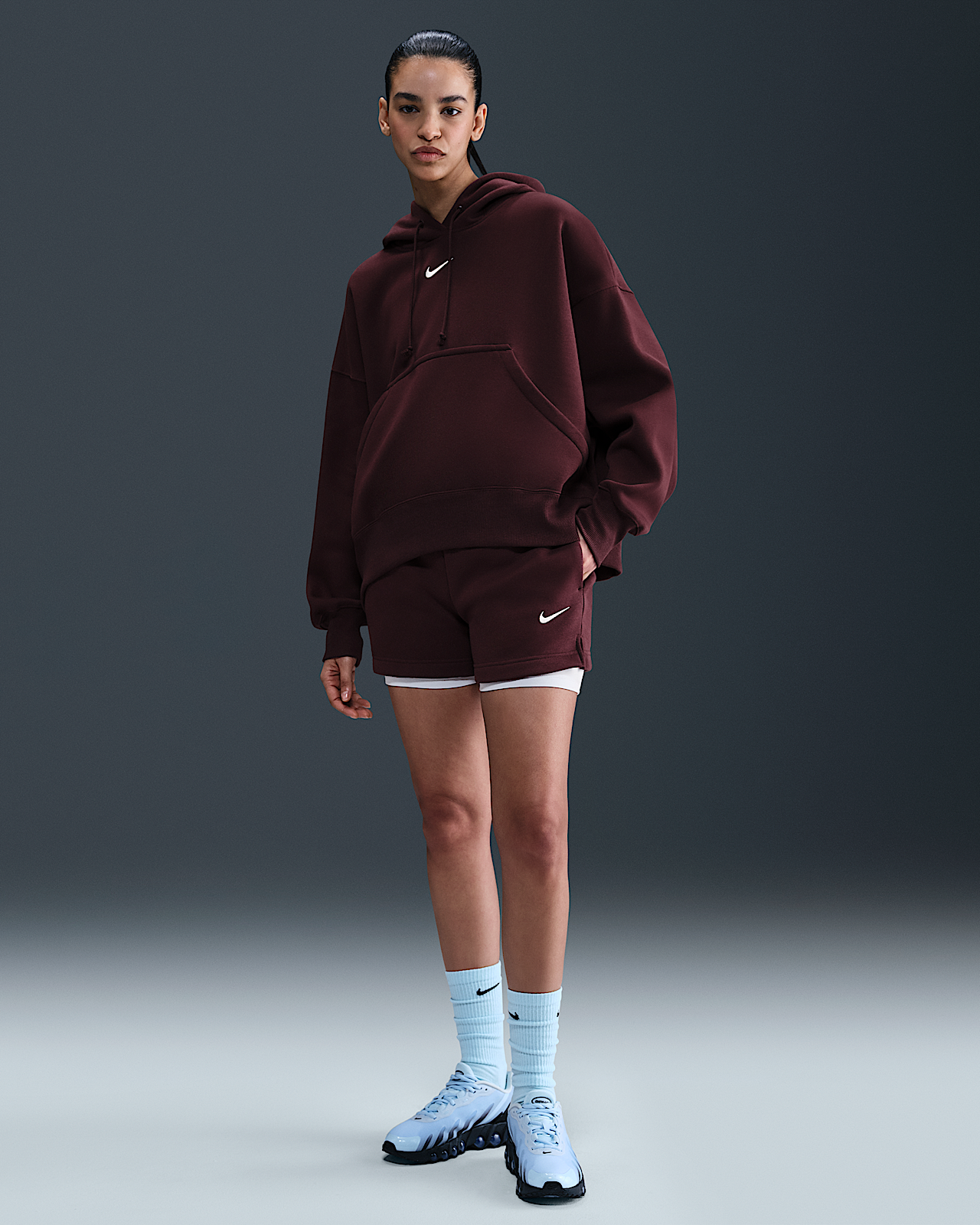 Женские шорты Nike Sportswear Phoenix Fleece Mid-Rise 4" Shorts