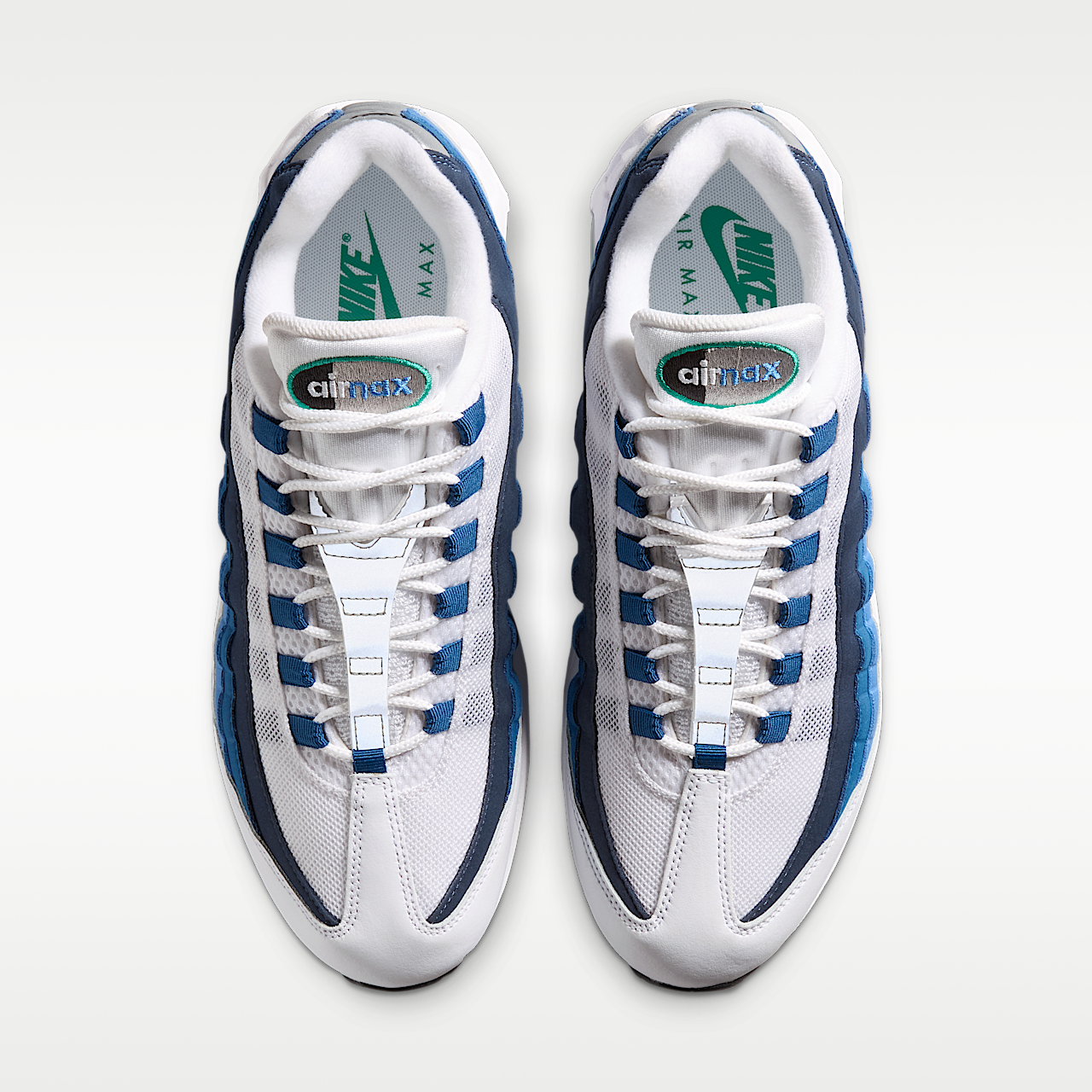 Nike Air Max sneaker Wit/Lake Blue/French Blue/Emerald Green