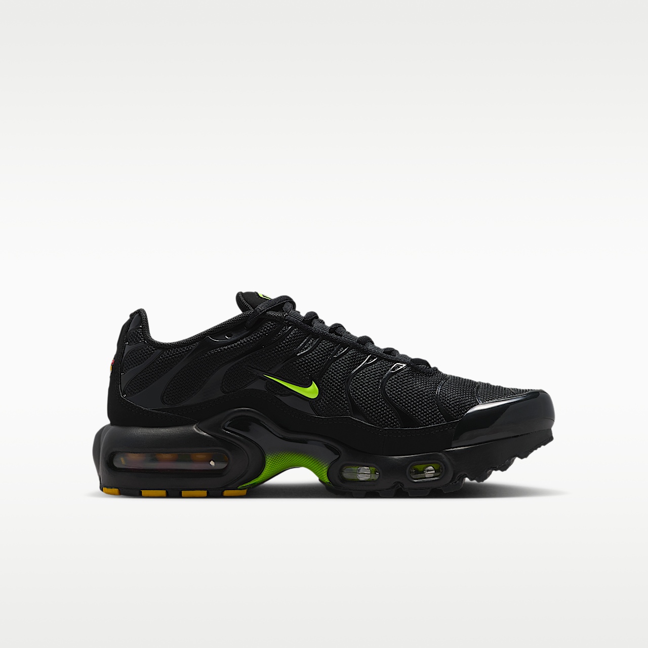 Nike Air Max Plus sneaker Zwart/Zwart/Volt Ice