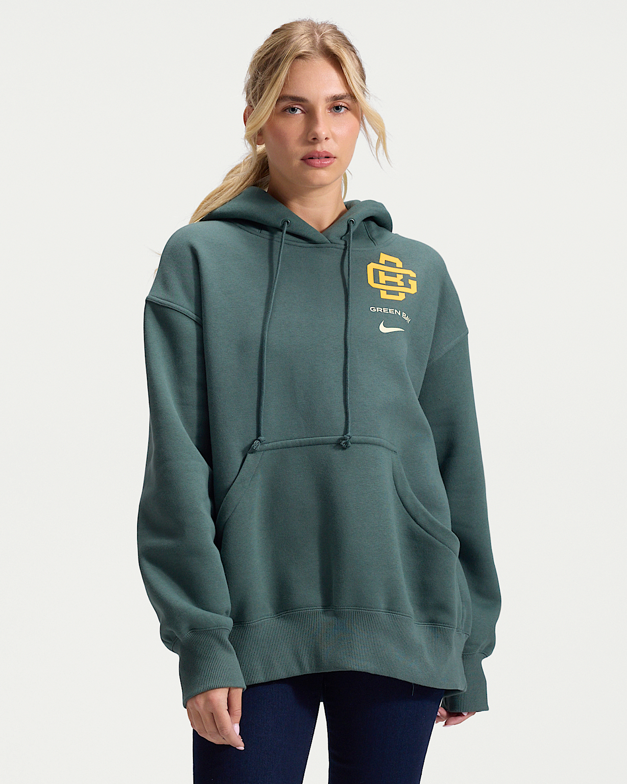 Женское худи Green Bay Packers Rivalries Collection Phoenix Nike NFL Oversized Pullover Hoodie