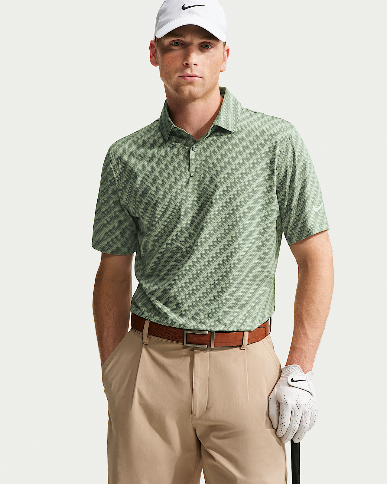Мужские  Nike Velocity Dri-FIT Striped Golf Polo