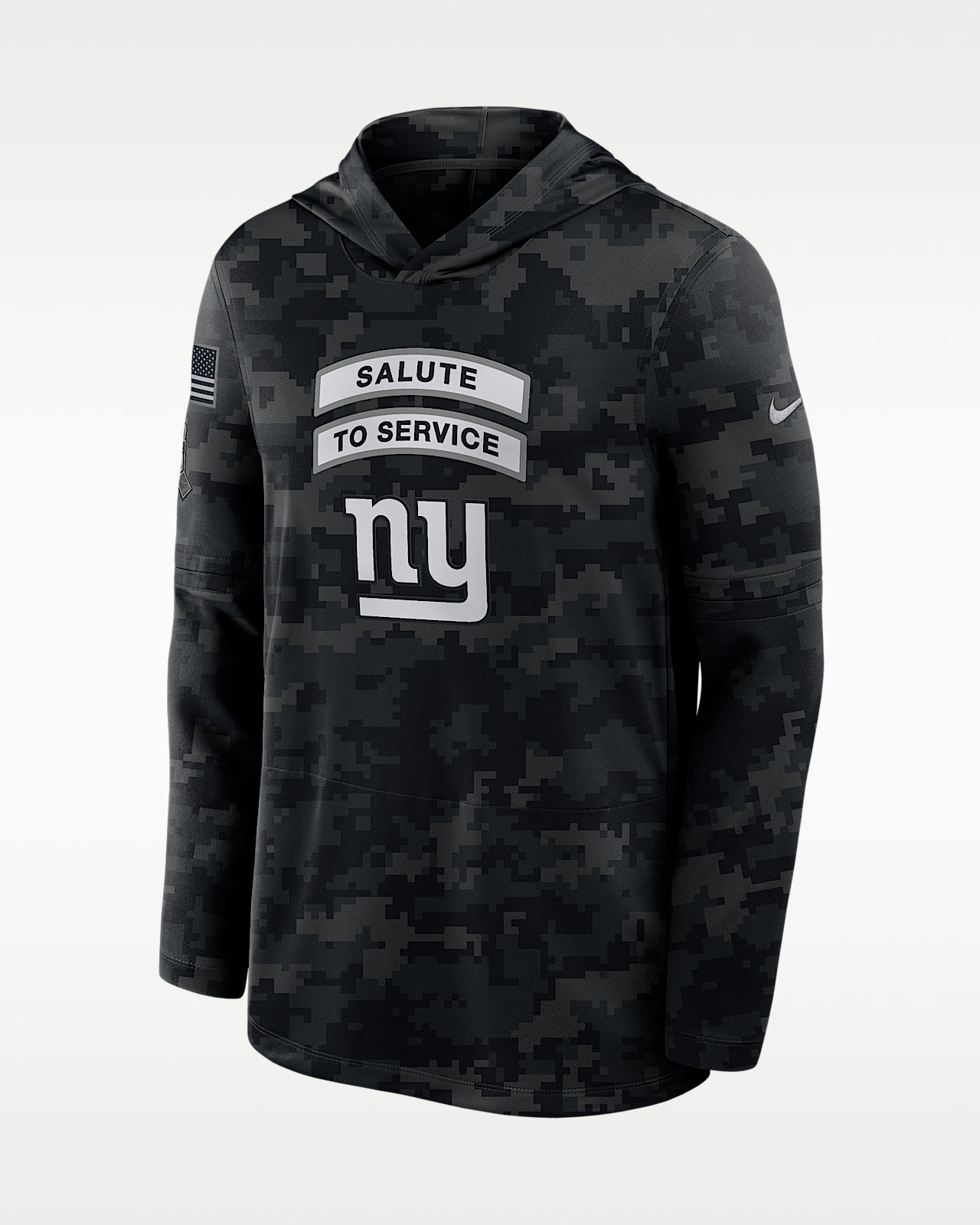 Мужские  New York Giants Salute to Service Sideline Nike Dri-FIT NFL Long-Sleeve Hooded Top