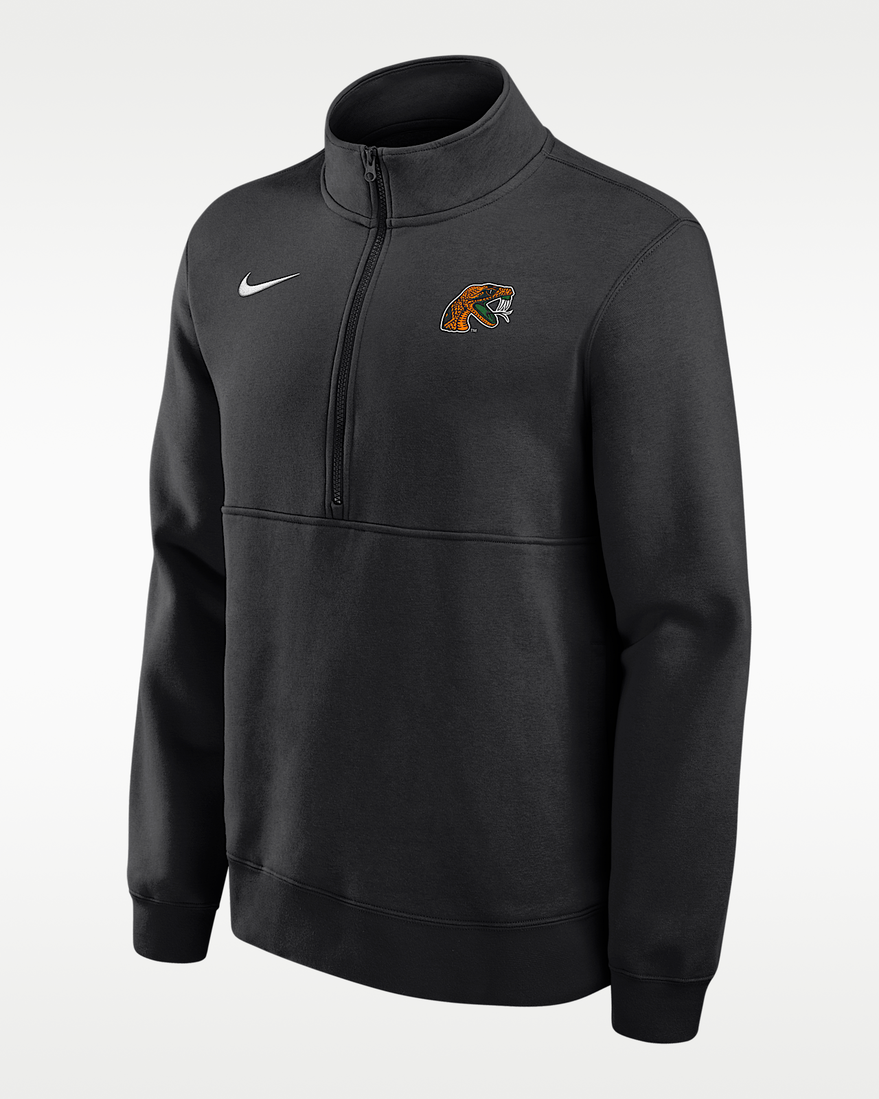 Мужские  Florida A&M University Rattlers Club Nike College Fleece Half-Zip Top
