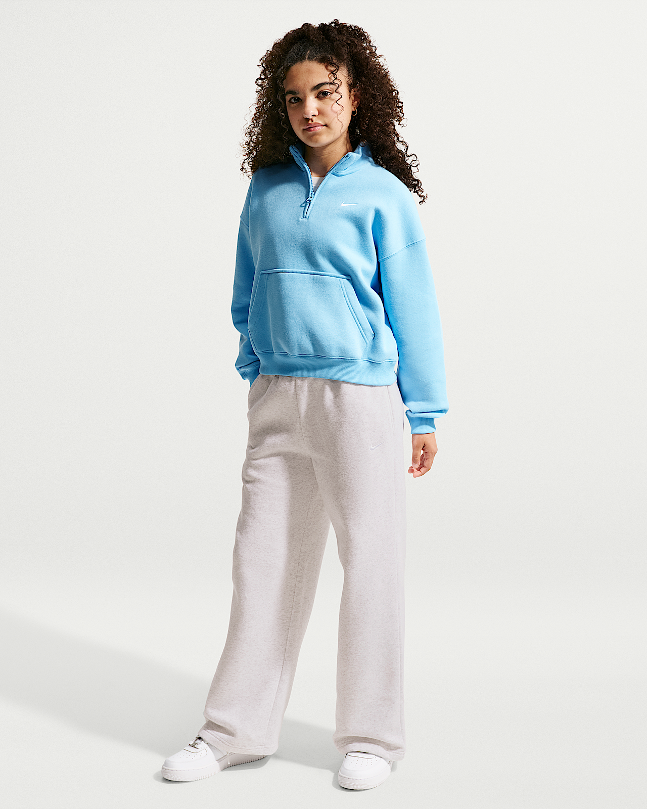 Детские  Nike Sportswear Studio Fleece Girls' Open-Hem Pants