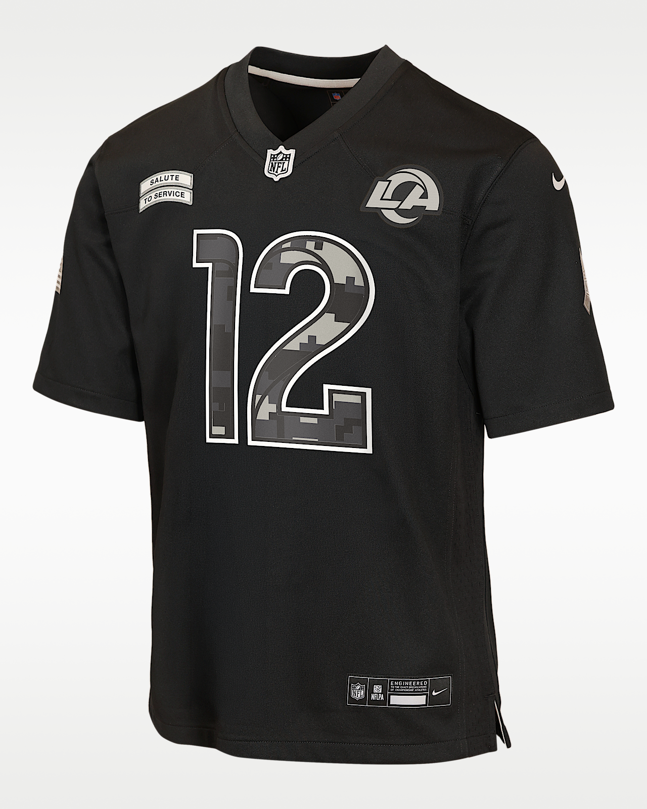 Детские джерси Puka Nacua Los Angeles Rams Salute to Service Big Kids' Nike NFL Game Jersey
