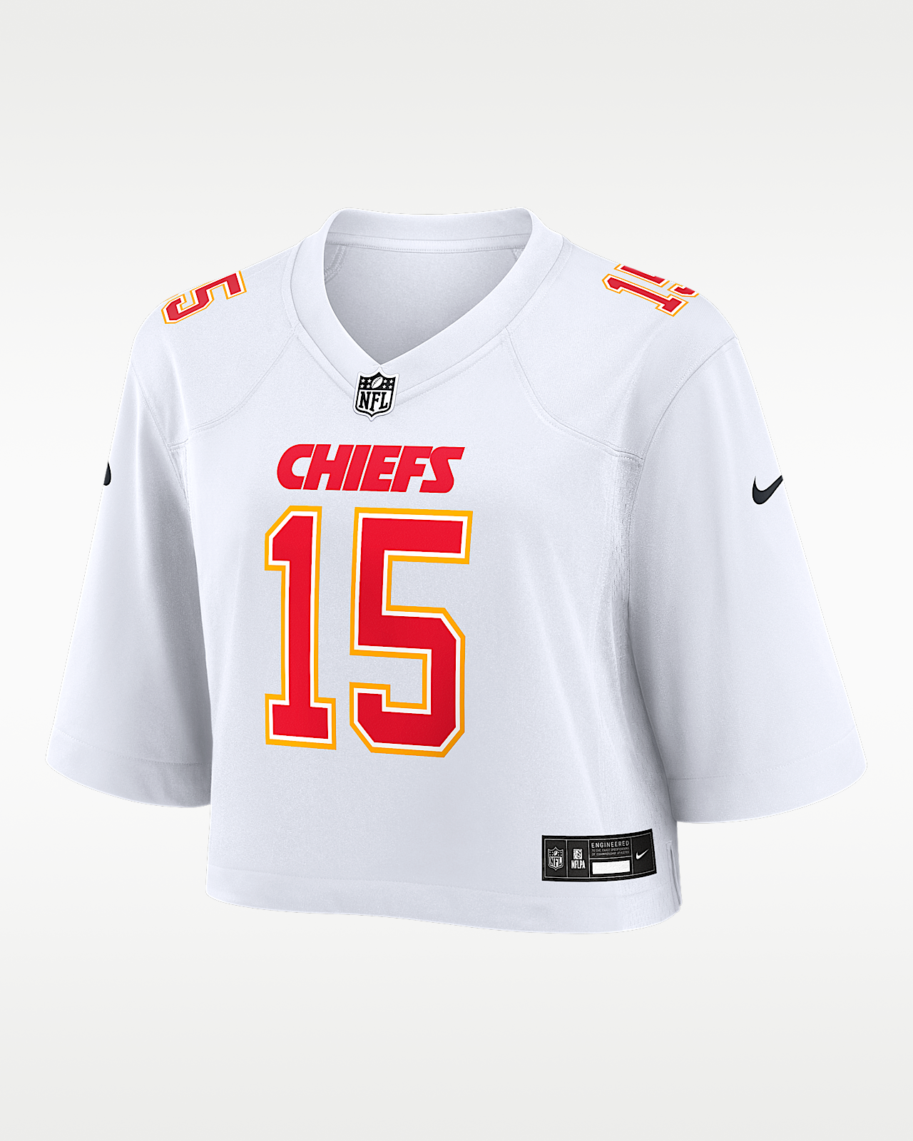 Женские джерси Patrick Mahomes Kansas City Chiefs Nike NFL Cropped Tundra Game Jersey