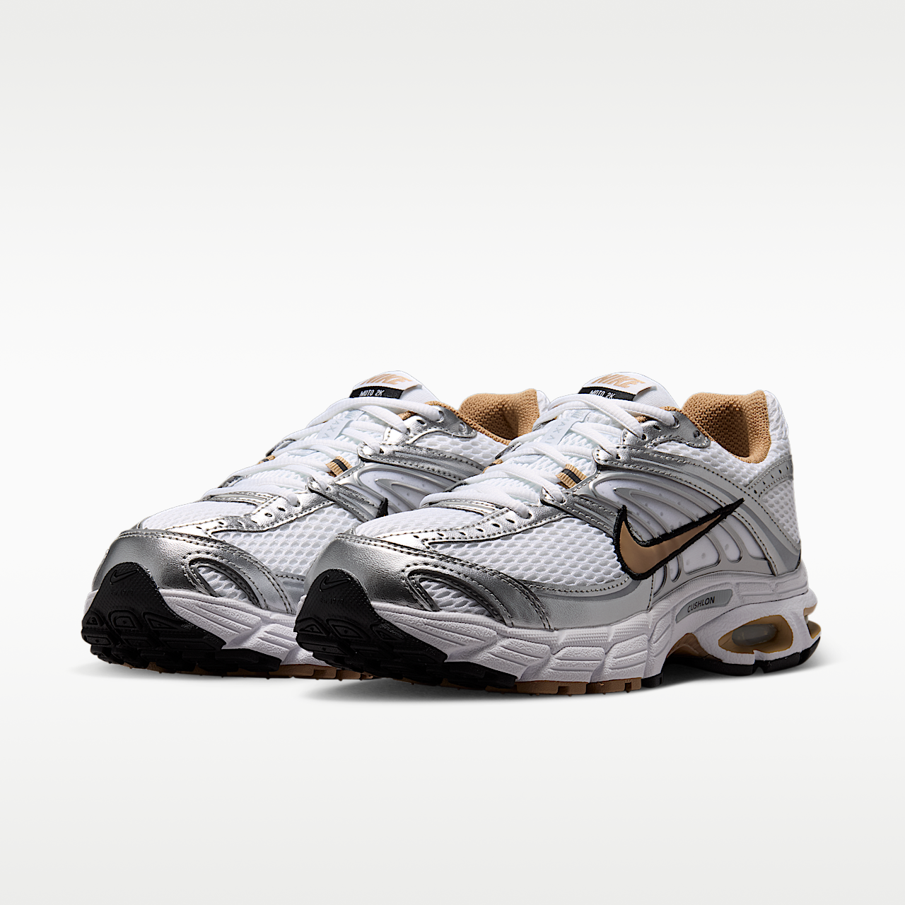 Nike Air Max sneaker Wit/Metallic Silver/Zwart/British Khaki