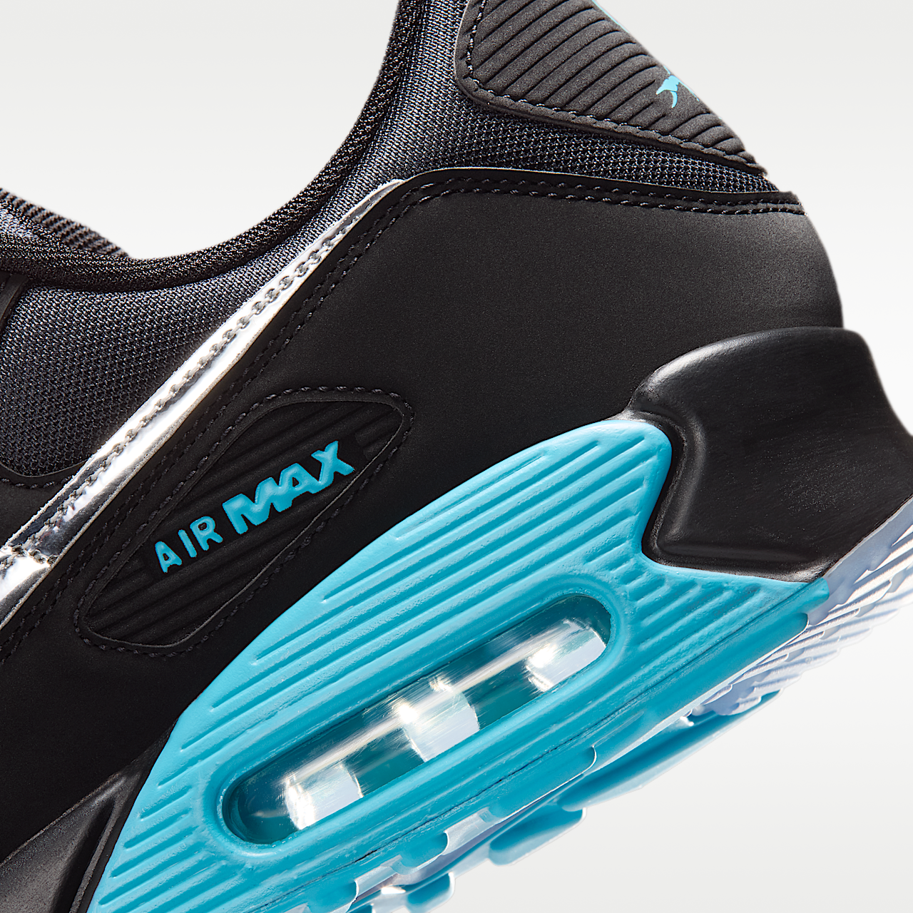 Nike Air Max sneaker Zwart/Gamma Blue/Ice/Chrome