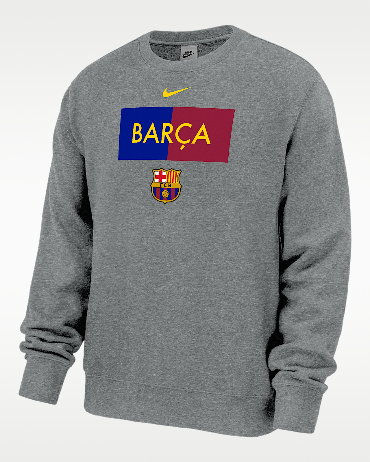 Мужской свитшот Barcelona Club Fleece Nike Crew-Neck