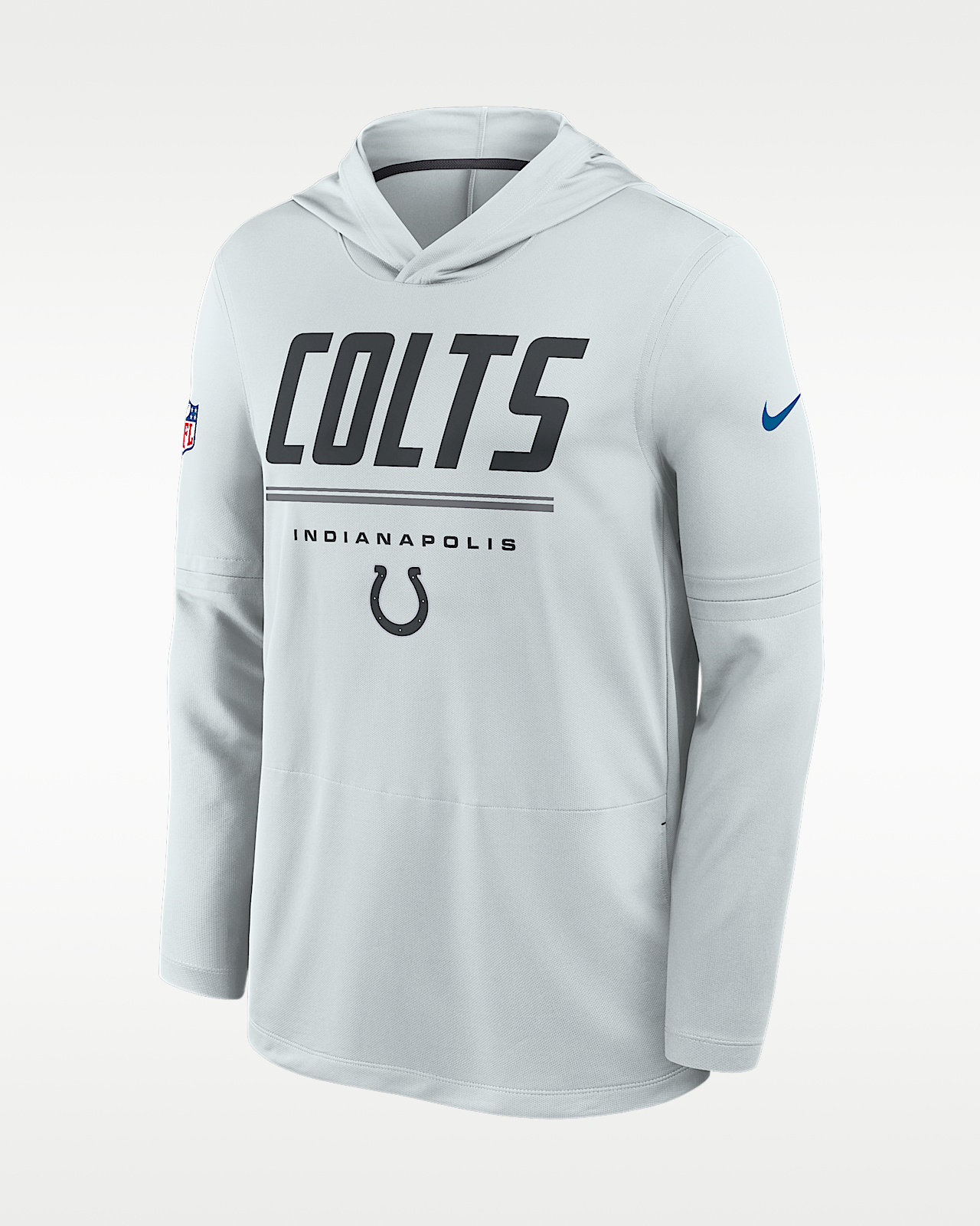 Мужские  Indianapolis Colts Sideline Nike Dri-FIT NFL Long-Sleeve Hooded Top
