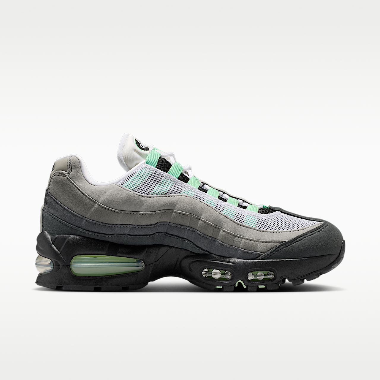 Nike Air Max sneaker Zwart/Wit/Medium Grey/Fresh Mint