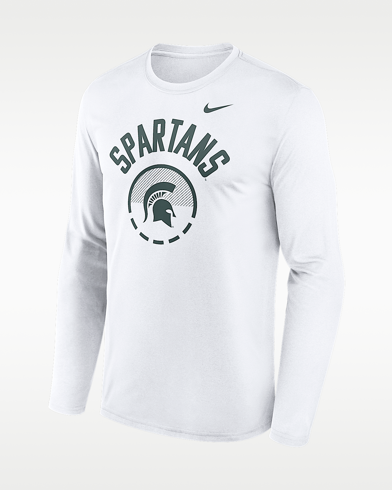 Мужская футболка Michigan State Courtside Nike Dri-FIT College Long-Sleeve