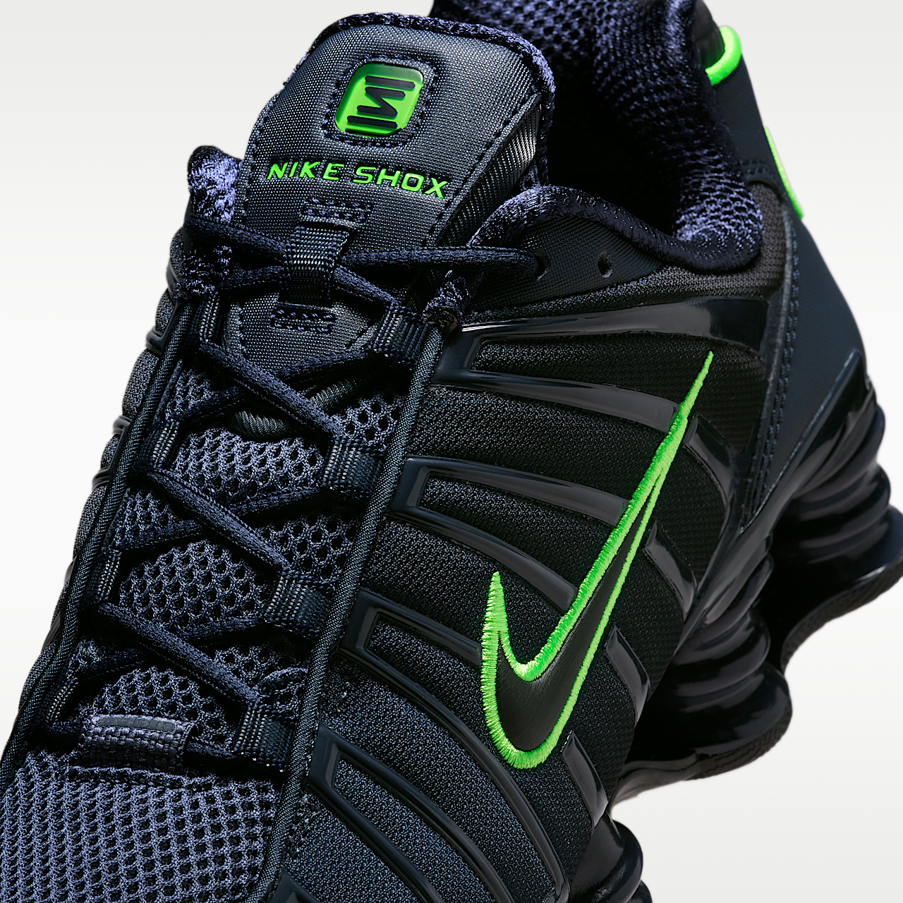 Nike Nike Shox sneaker Thunder Blue/Obsidian/Green Strike/Zwart