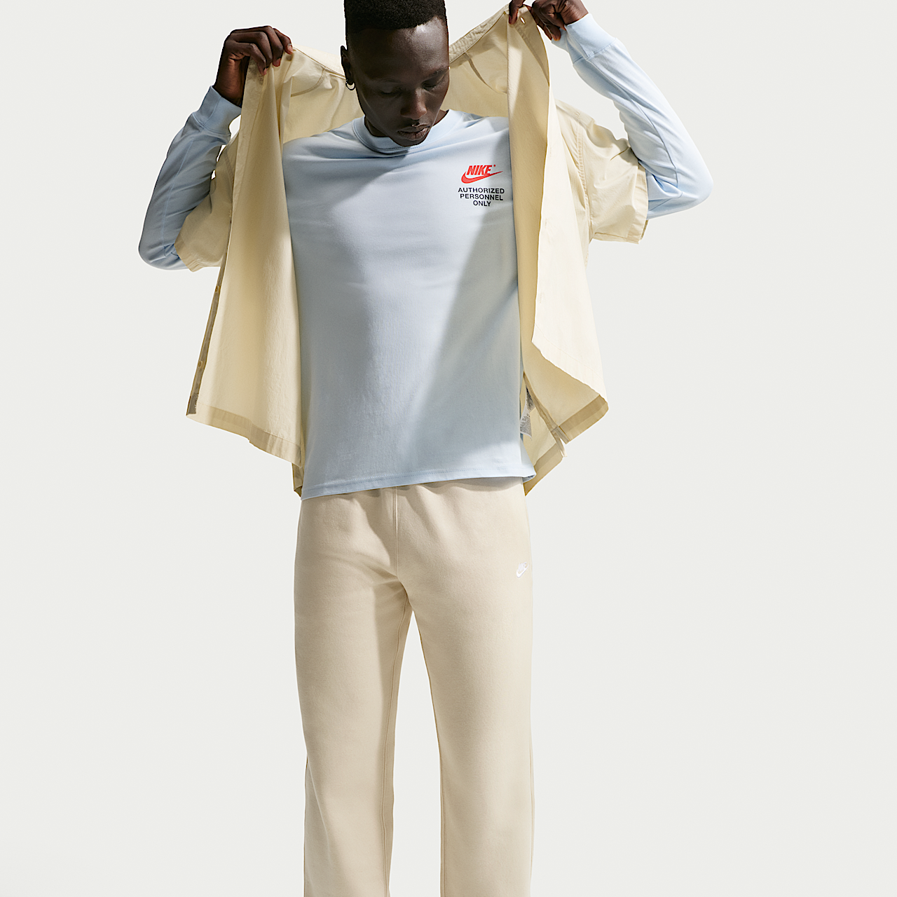 Nike  sneaker Light Khaki/Light Khaki/Wit