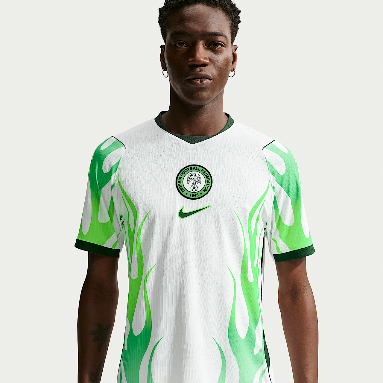 Nigeria 2026 Match Away (White/Green Glow/Black)