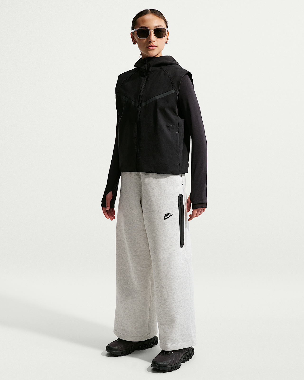Детские  Nike Tech Fleece Big Kids' (Girls') Wide-Leg Pants