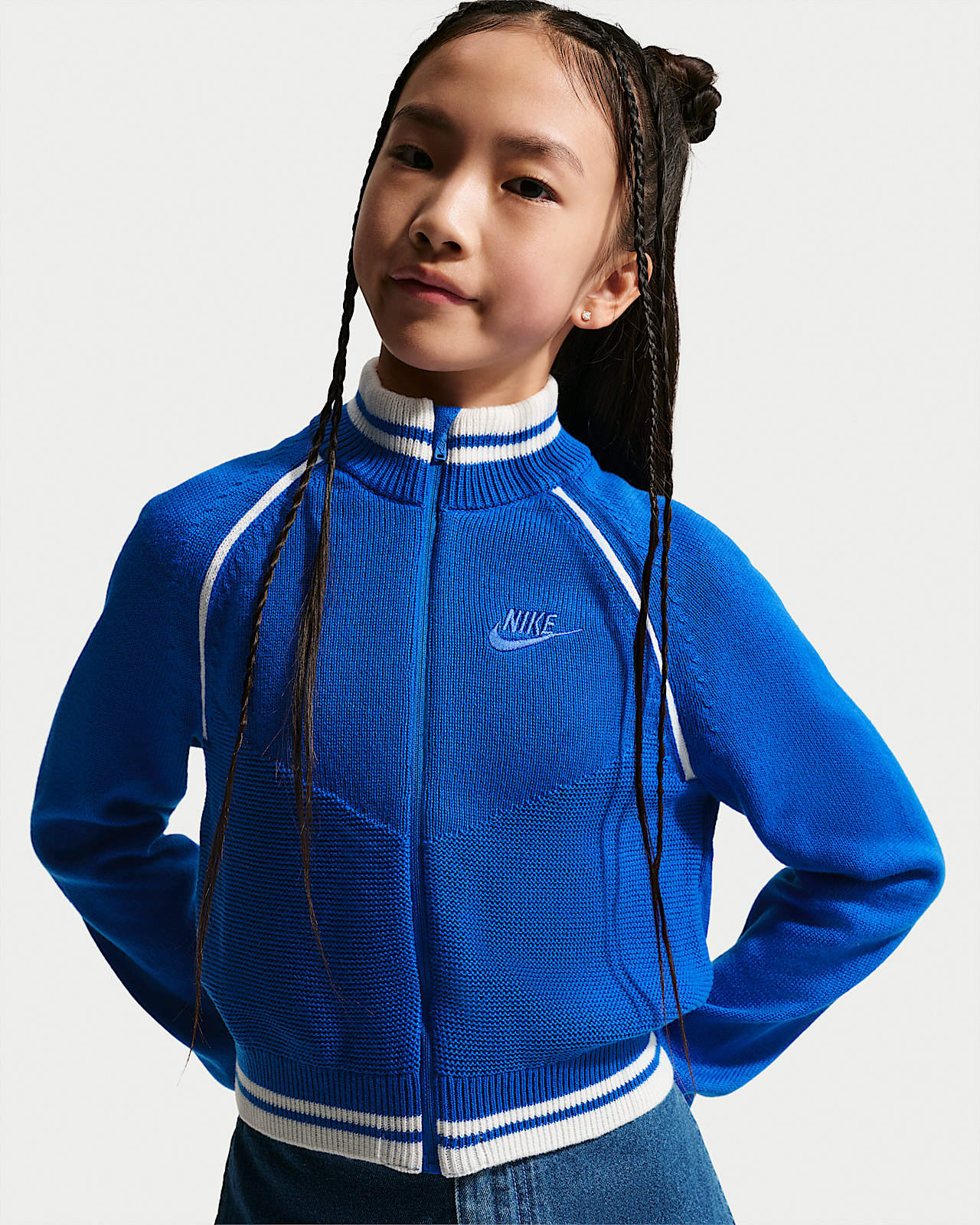Детская куртка Nike Sportswear Collection Big Kids' (Girls') Sweater Track