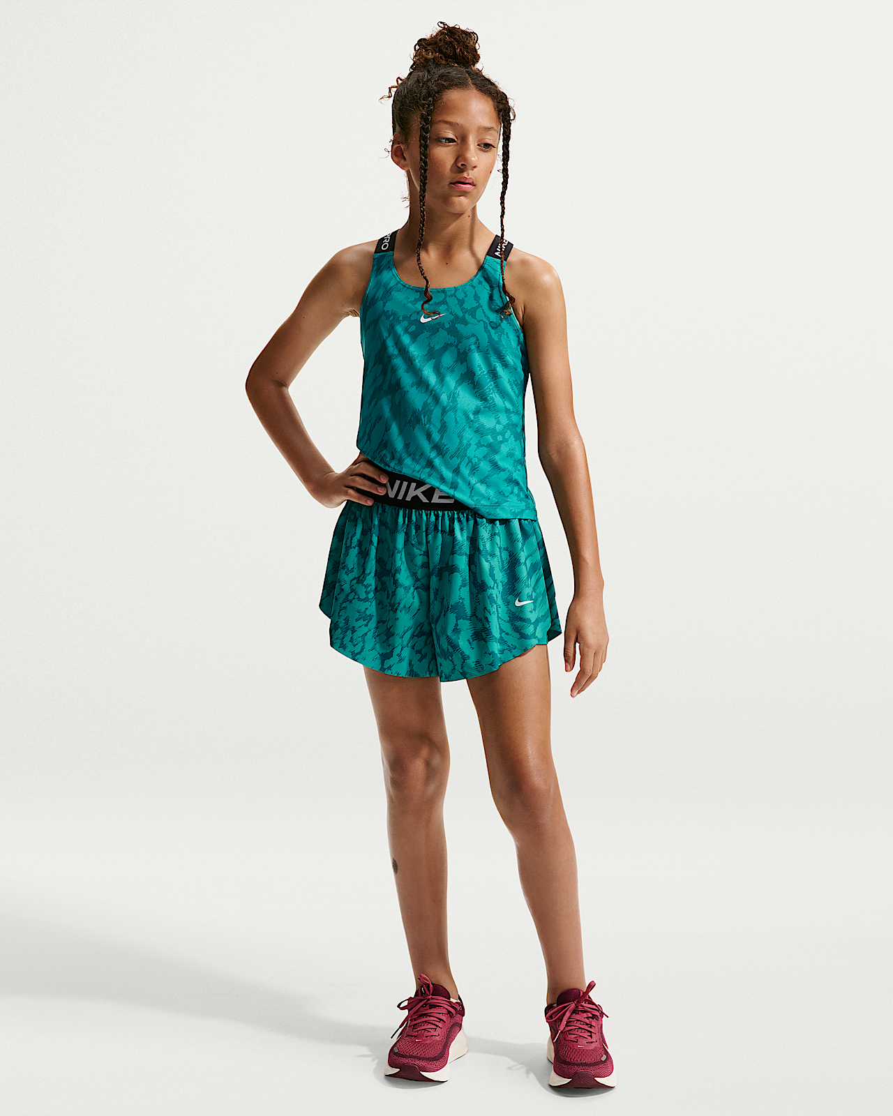 Детские шорты Nike Pro Big Kids' (Girls') 2-in-1 Shorts