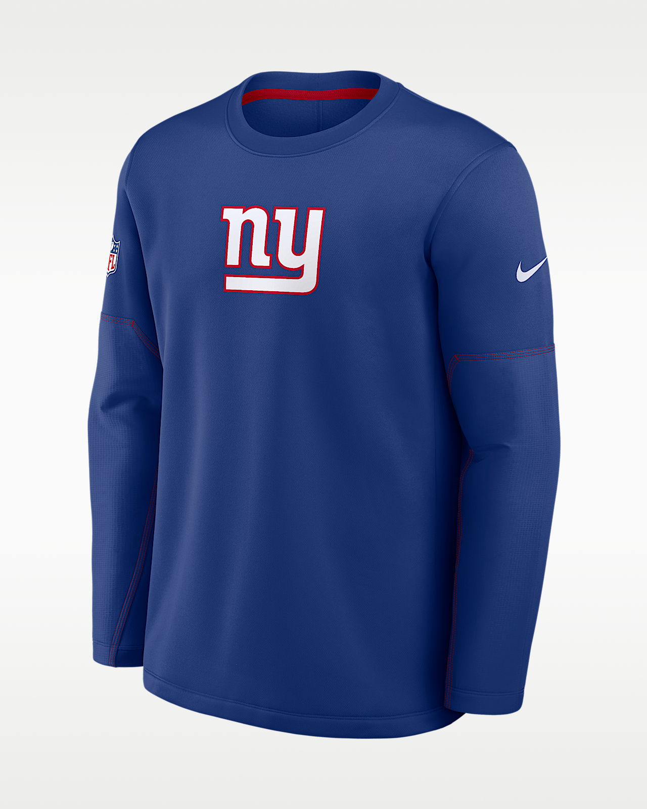 Мужская футболка New York Giants Sideline Coaches Nike Therma-FIT NFL Long-Sleeve