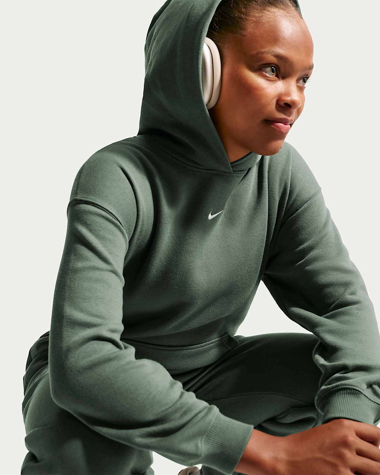Детское худи Nike Sportswear Studio Fleece Girls' Oversized Pullover Hoodie