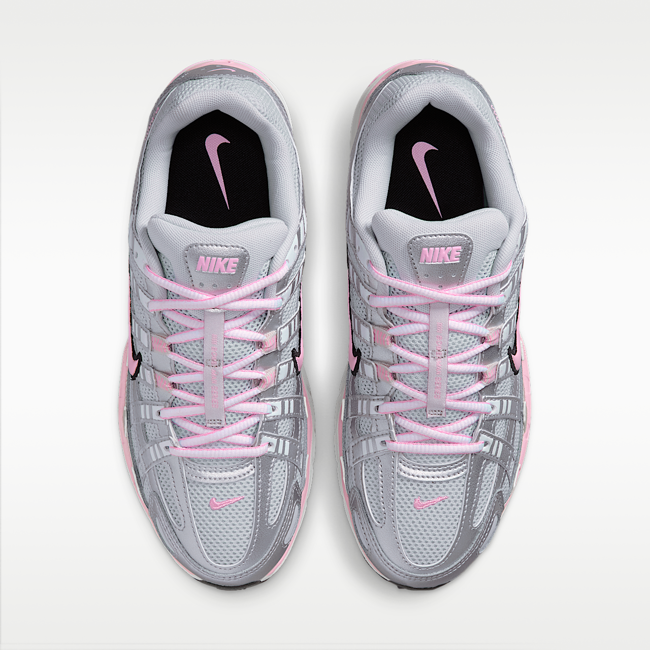 Nike P-6000 sneaker Pure Platinum/Metallic Silver/Zwart/Pink Rise