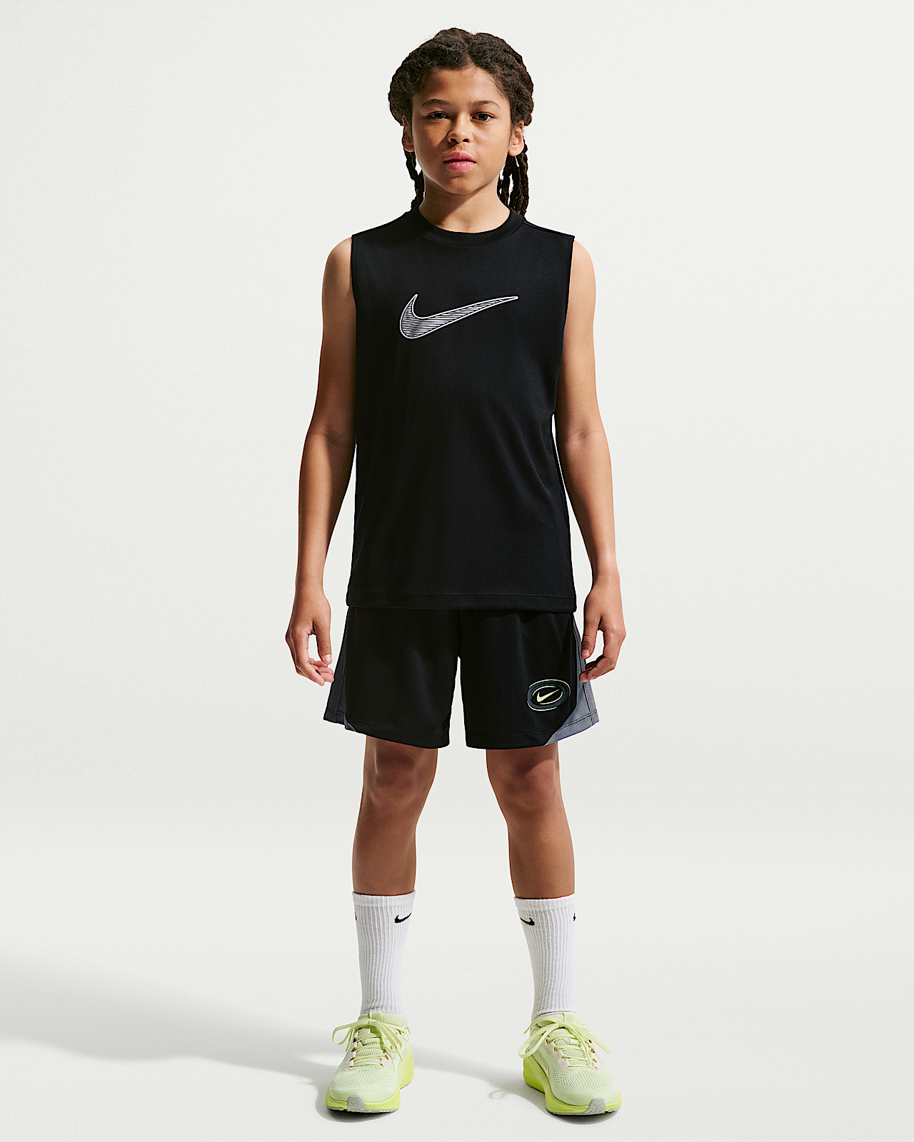 Детские шорты Nike Multi Big Kids' (Boys') Dri-FIT Knit Shorts