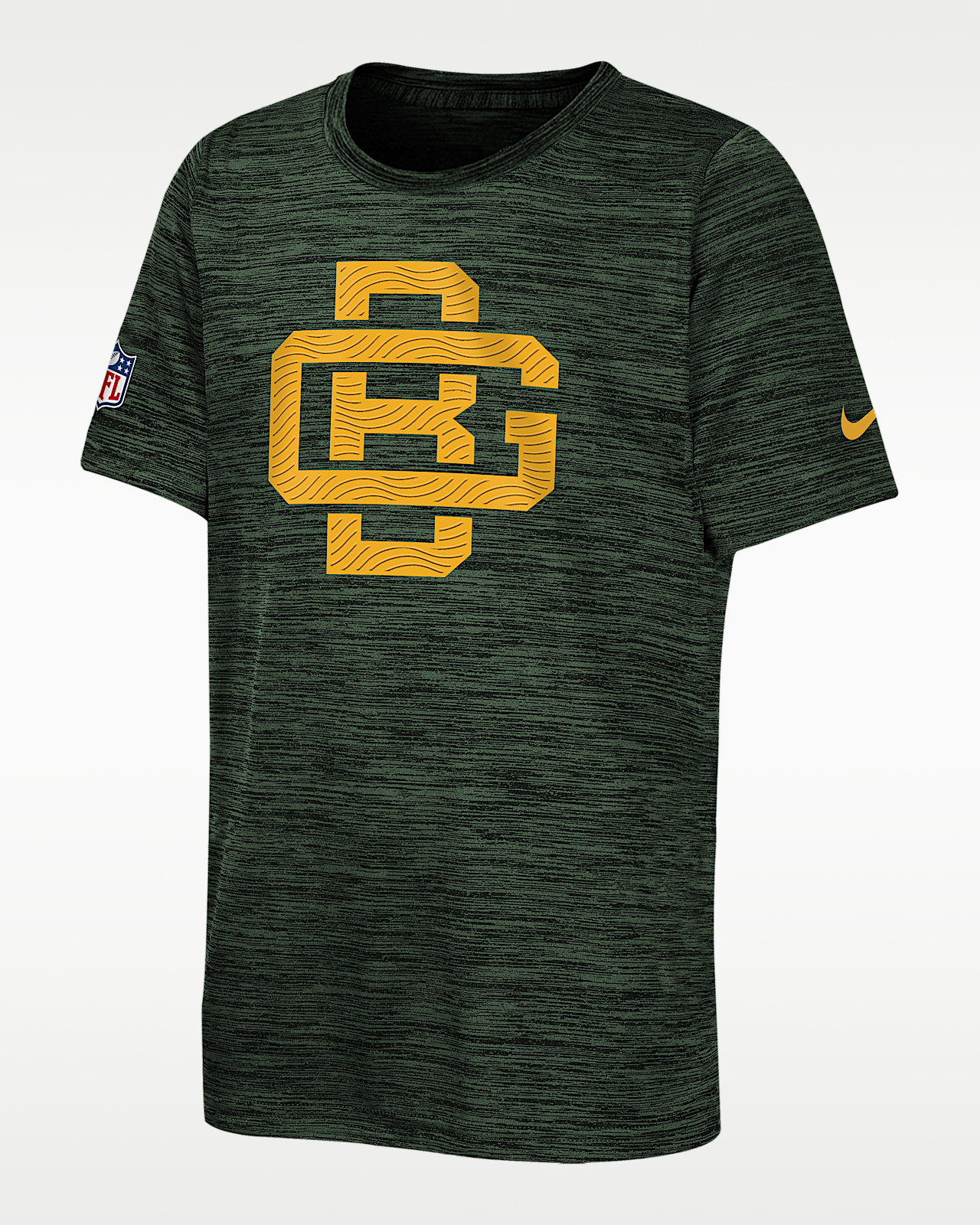 Детская футболка Green Bay Packers Rivalries Collection Sideline Velocity Big Kids' Nike Dri-FIT NFL