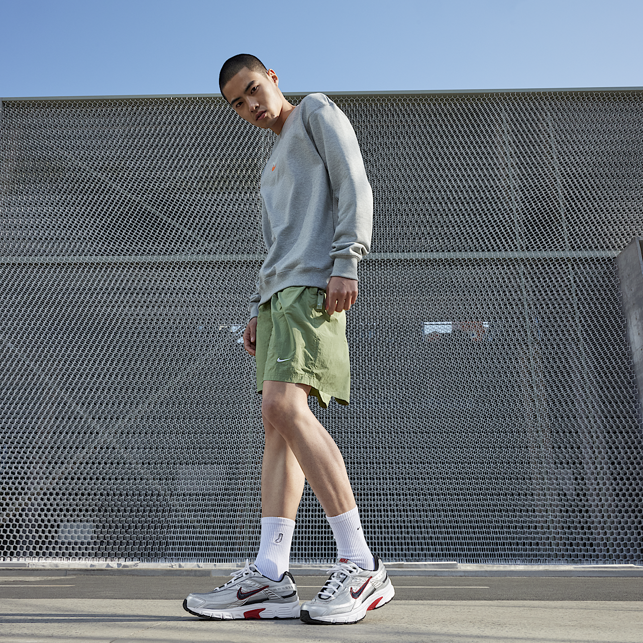 Nike  sneaker Metallic Silver/Wit/Zwart